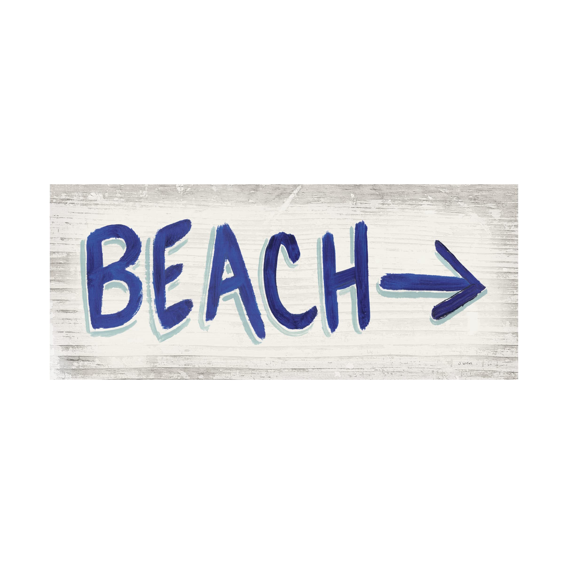 Trademark Fine Art 'Beach Time VII' Canvas Wall Art by James Wiens - Perfect for Living Room, Bedroom & Coastal Home Decor