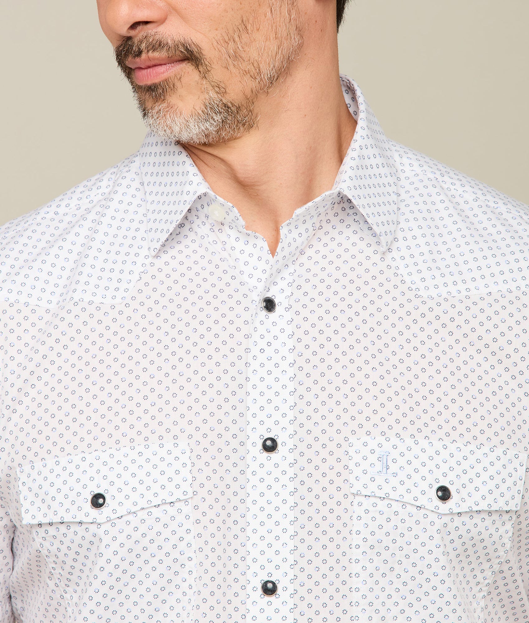 Austin Blue and Navy Circle Print T-Shirt - Stylish Casual Wear for Men | Perfect for Everyday Outfits, Street Fashion and Weekend Outings