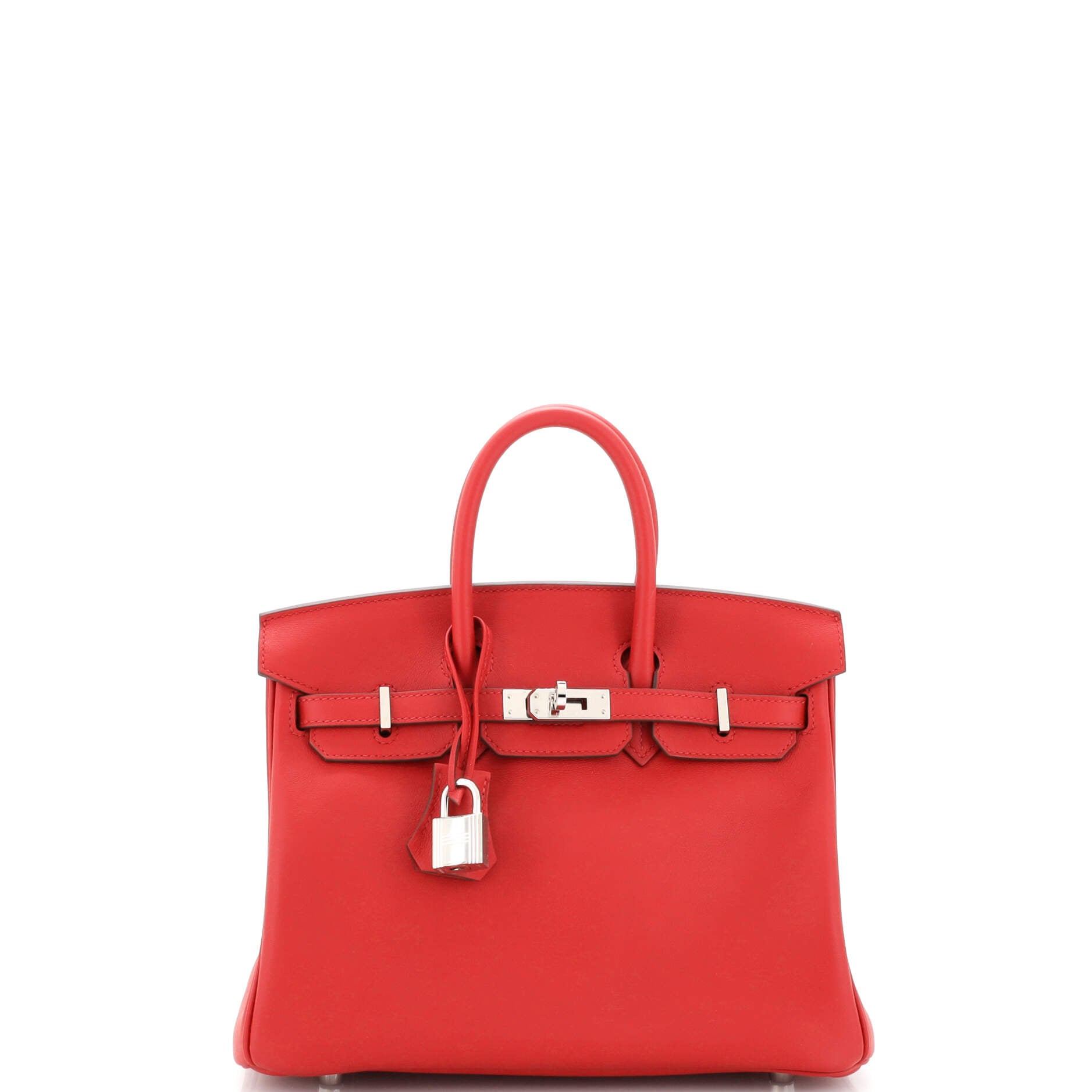 Authentic Hermes Birkin 25 Handbag in Rouge Grenat Swift Leather with Palladium Hardware - Luxury Designer Tote for Women, Perfect for Work, Travel & Special Occasions