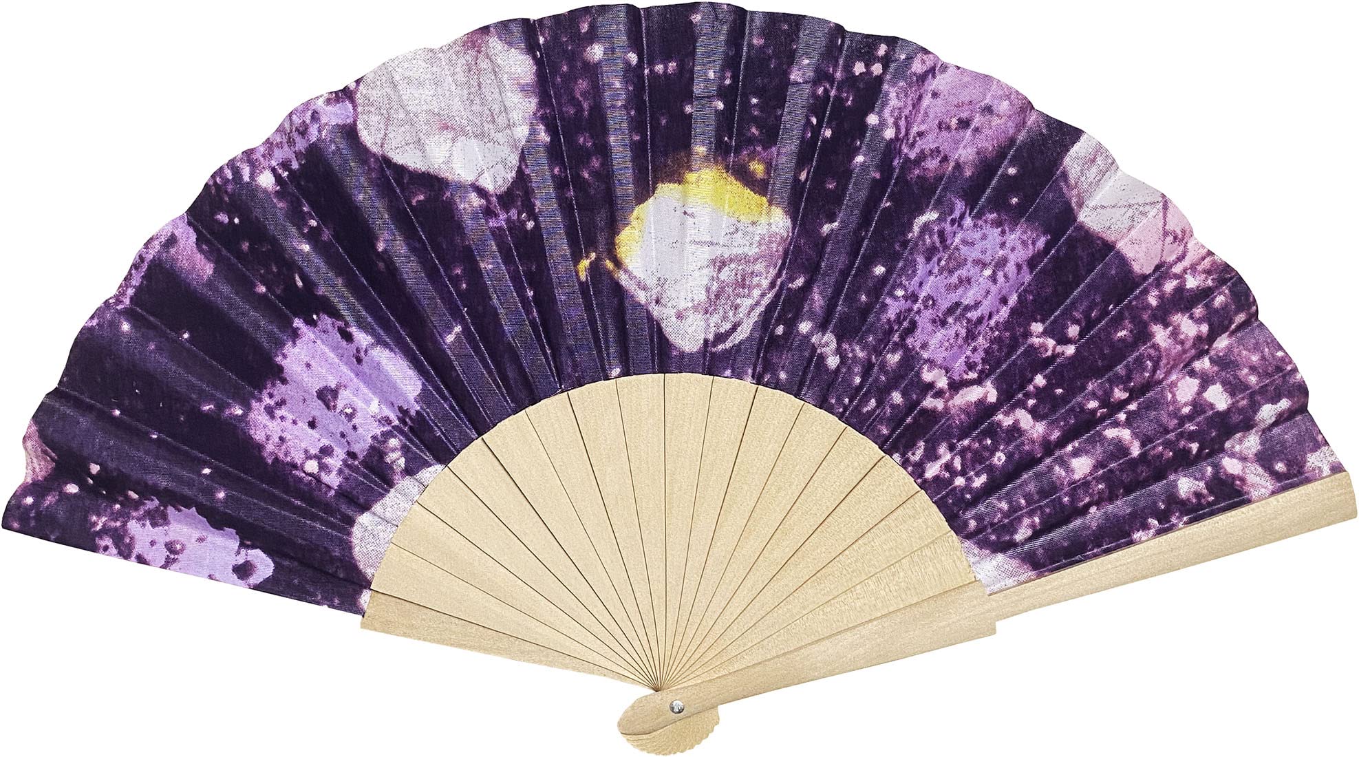 African Batik Handheld Folding Fan - Retro Style Bamboo Fan for Women, Traditional Handmade Cooling Fan for Summer, Travel, Weddings & Home Décor (One Size, D)