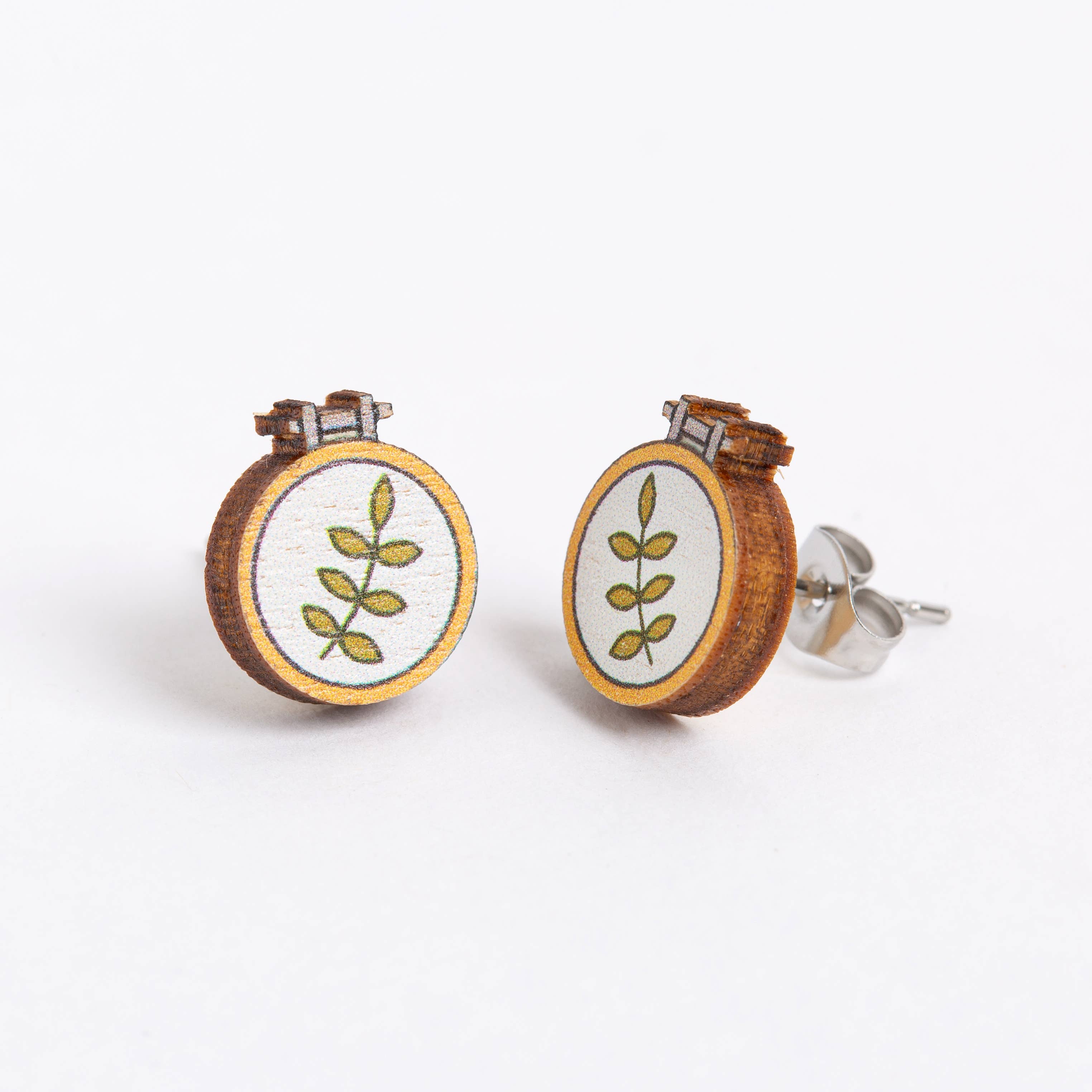 Handmade Embroidery Hoop Earrings - Boho Chic Dangle Earrings for Women | Perfect for Festivals, Weddings & Everyday Boho Style