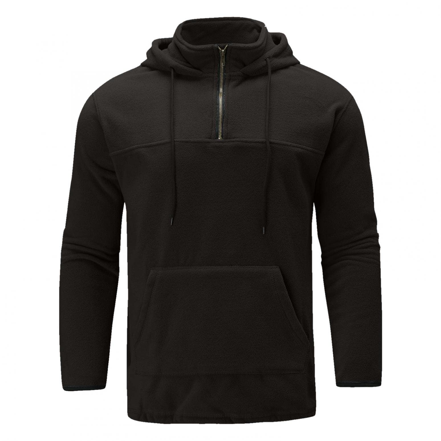 TOWMUS Men's Fashion Polka Dot Athletic Hoodies - Full-Zip Long Sleeve Hooded Sweatshirts for Running, Gym & Casual Wear