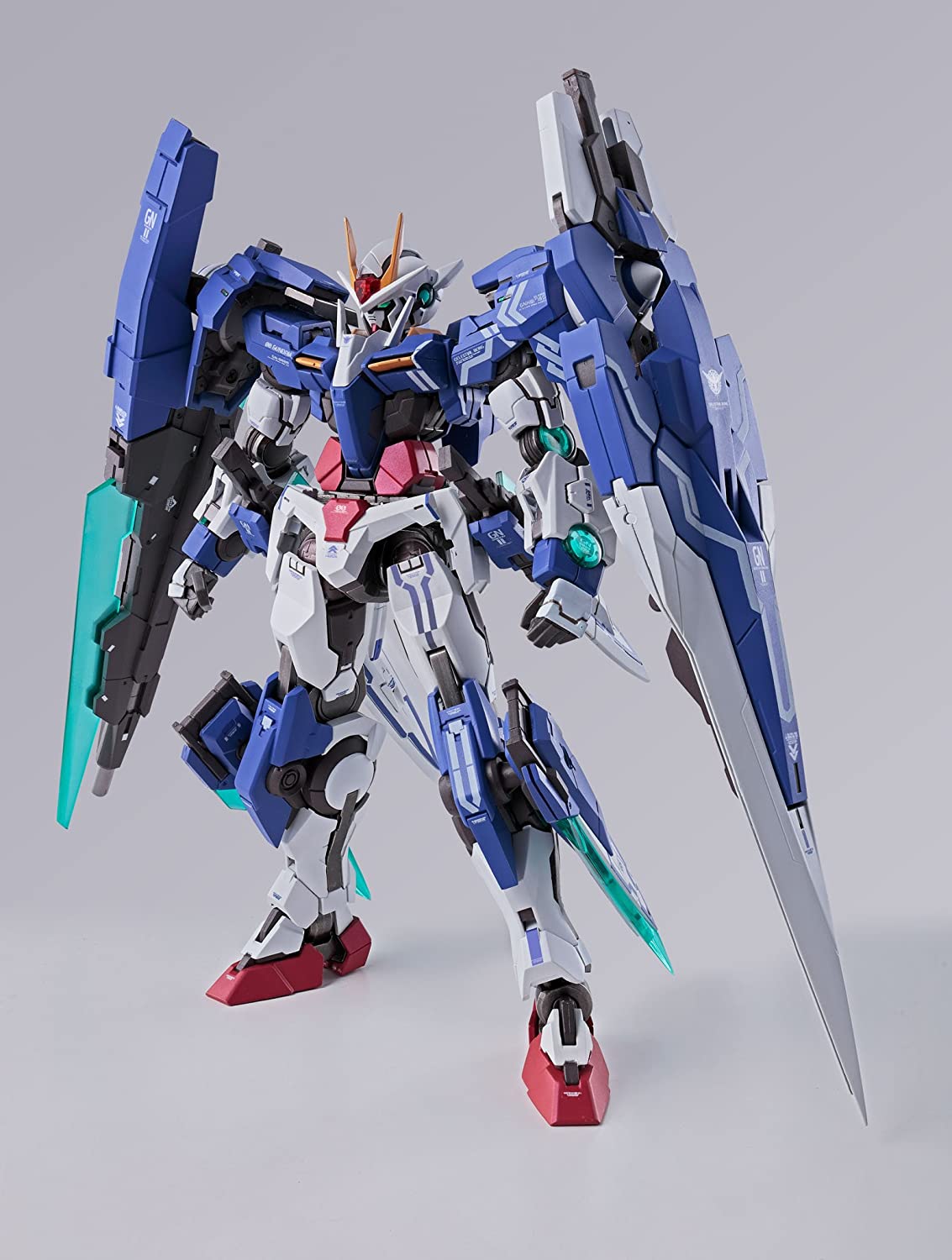 Bandai Metal Build 00V: Battlefield Record 00 Gundam Seven Sword/G Action Figure - High-Quality Collectible Model Kit for Anime Fans & Gundam Enthusiasts - Perfect for Display, Collection, and Role-Playing Battles