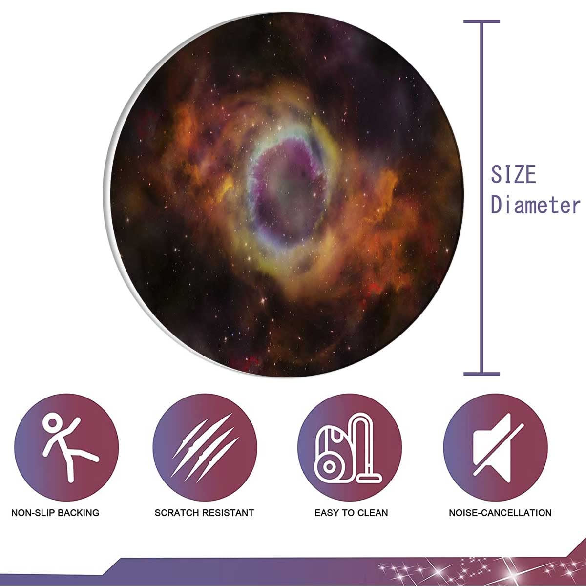 Galaxy Chair Mat for Carpet - 47