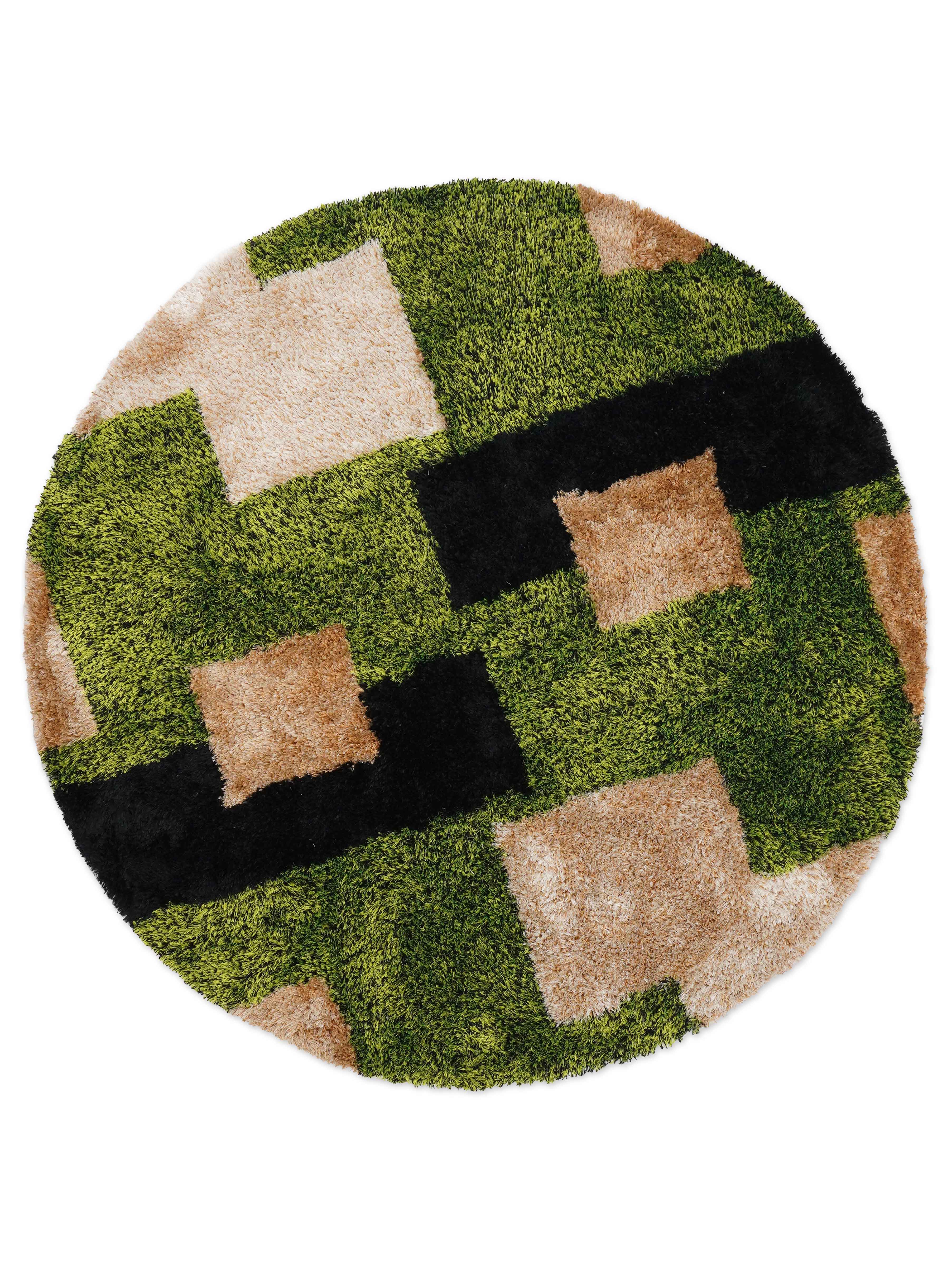 Modern Cubic Hand Tufted Wool Area Rug - Soft Non-Slip Living Room Carpet for Bedroom, Nursery & Home Decor