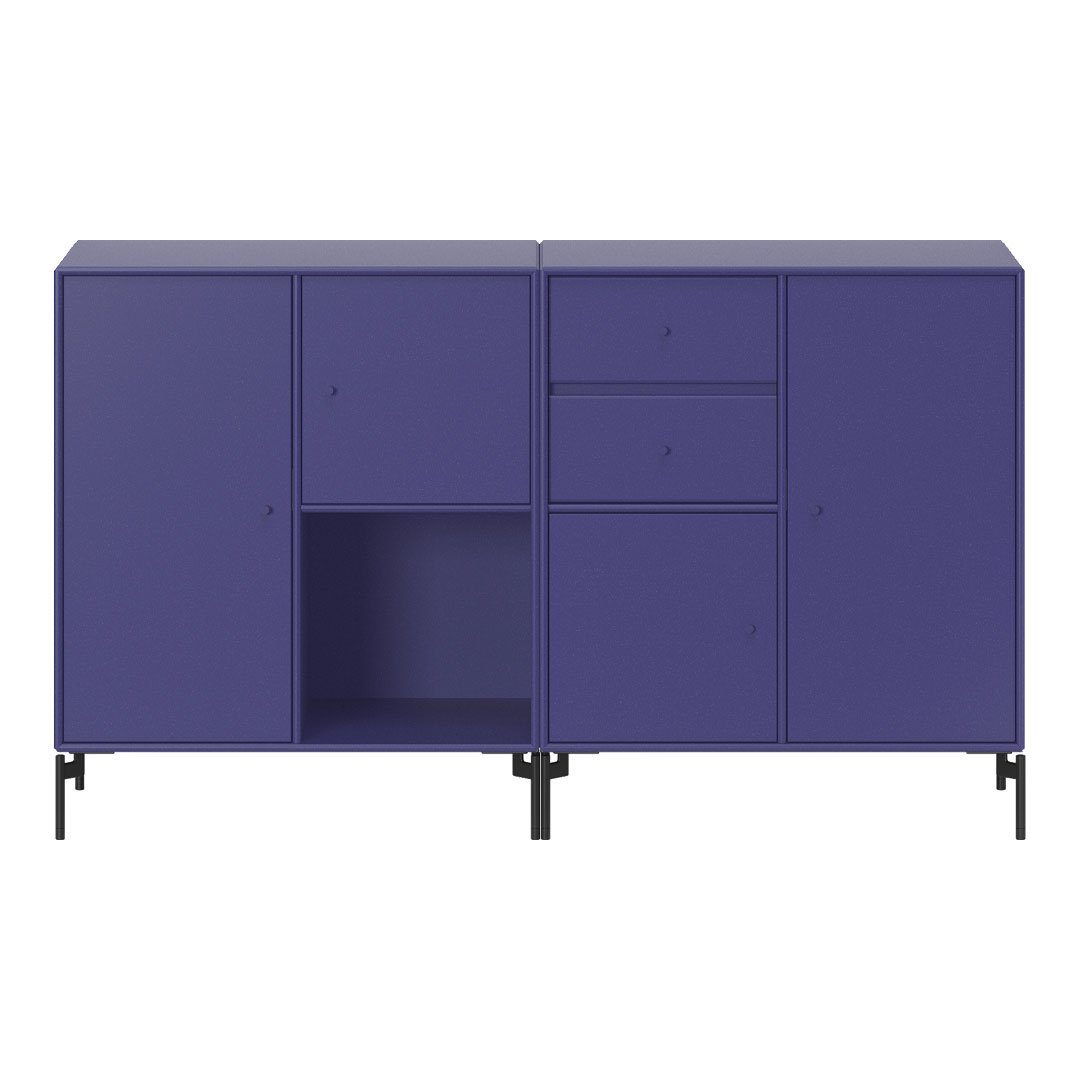 Modern Couple Sideboard with Sturdy Wooden Legs - Stylish Storage Cabinet for Living Room, Bedroom, or Entryway