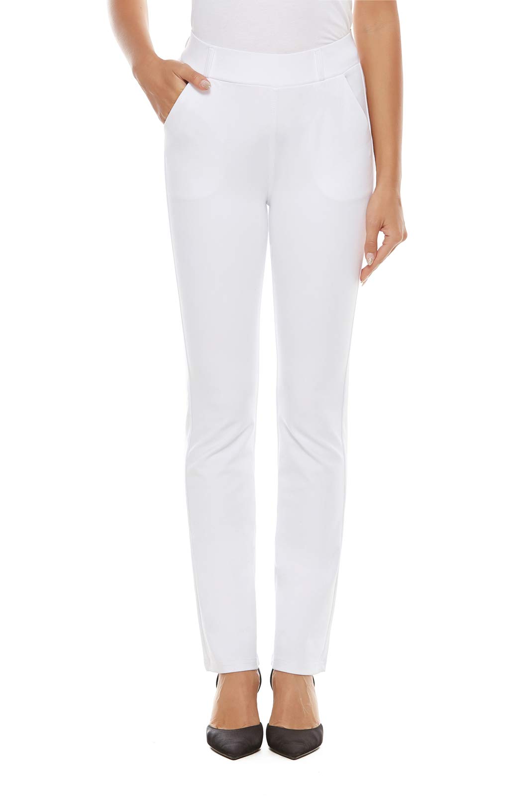 Women's Stretch Bootcut Dress Pants - Pull On for Work & Office