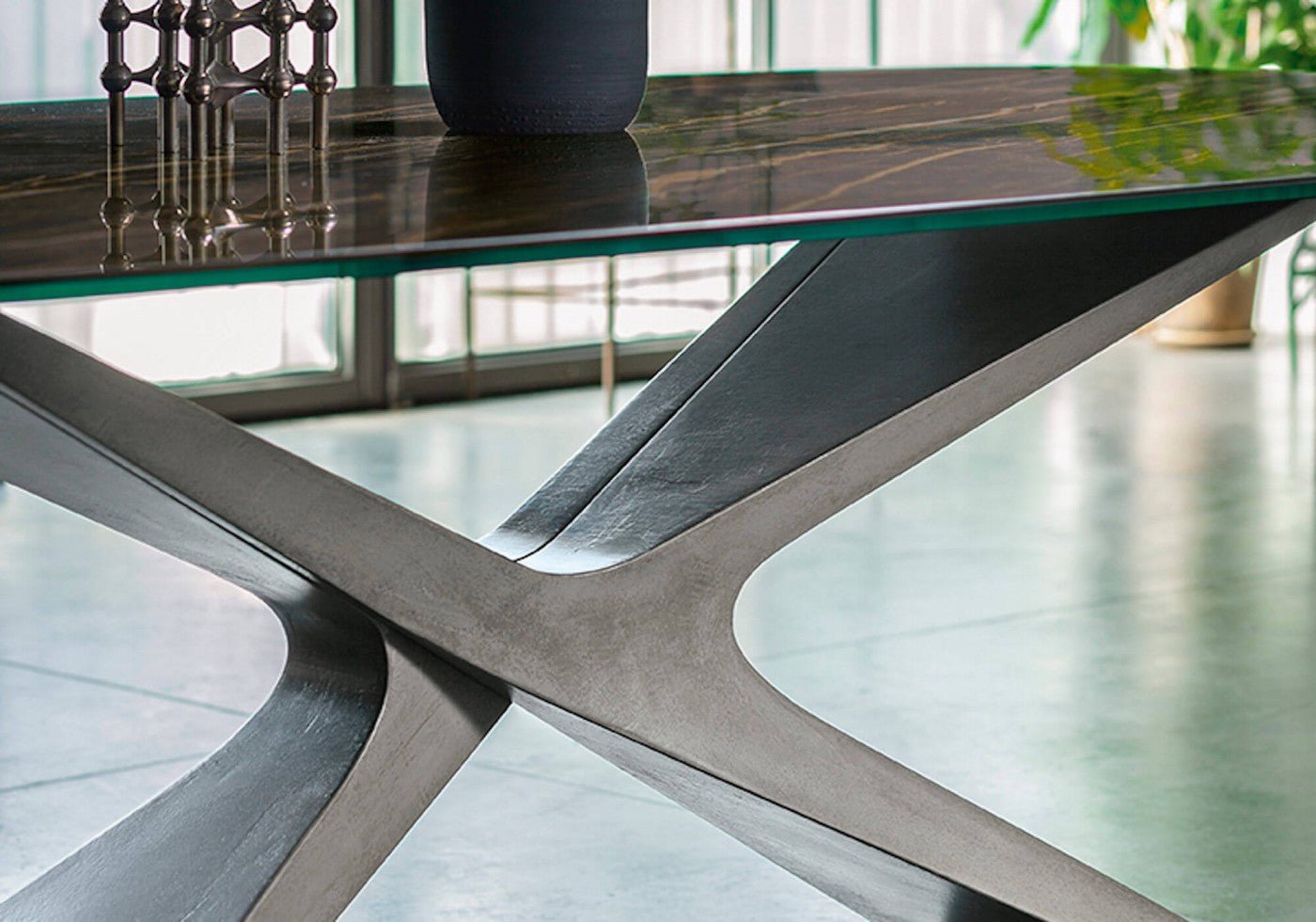 Midj Nexus Dining Table - Modern Wooden Dining Table for 6 - Perfect for Family Dinners & Entertaining Guests in Dining Room