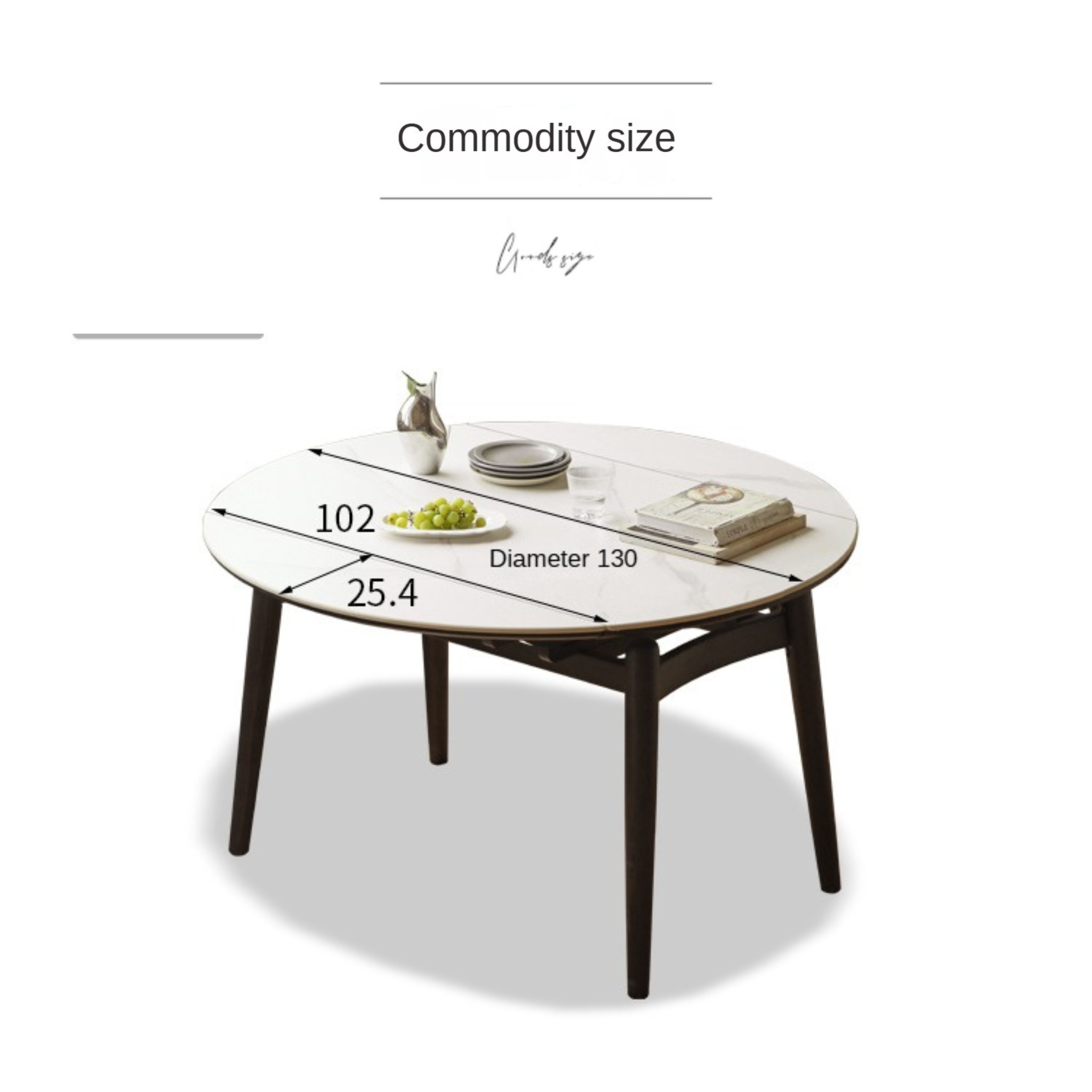 Oak Solid Wood Extendable Dining Table - Light Luxury Rock Design for Modern Home & Entertaining | Perfect for Small Spaces & Dinner Parties