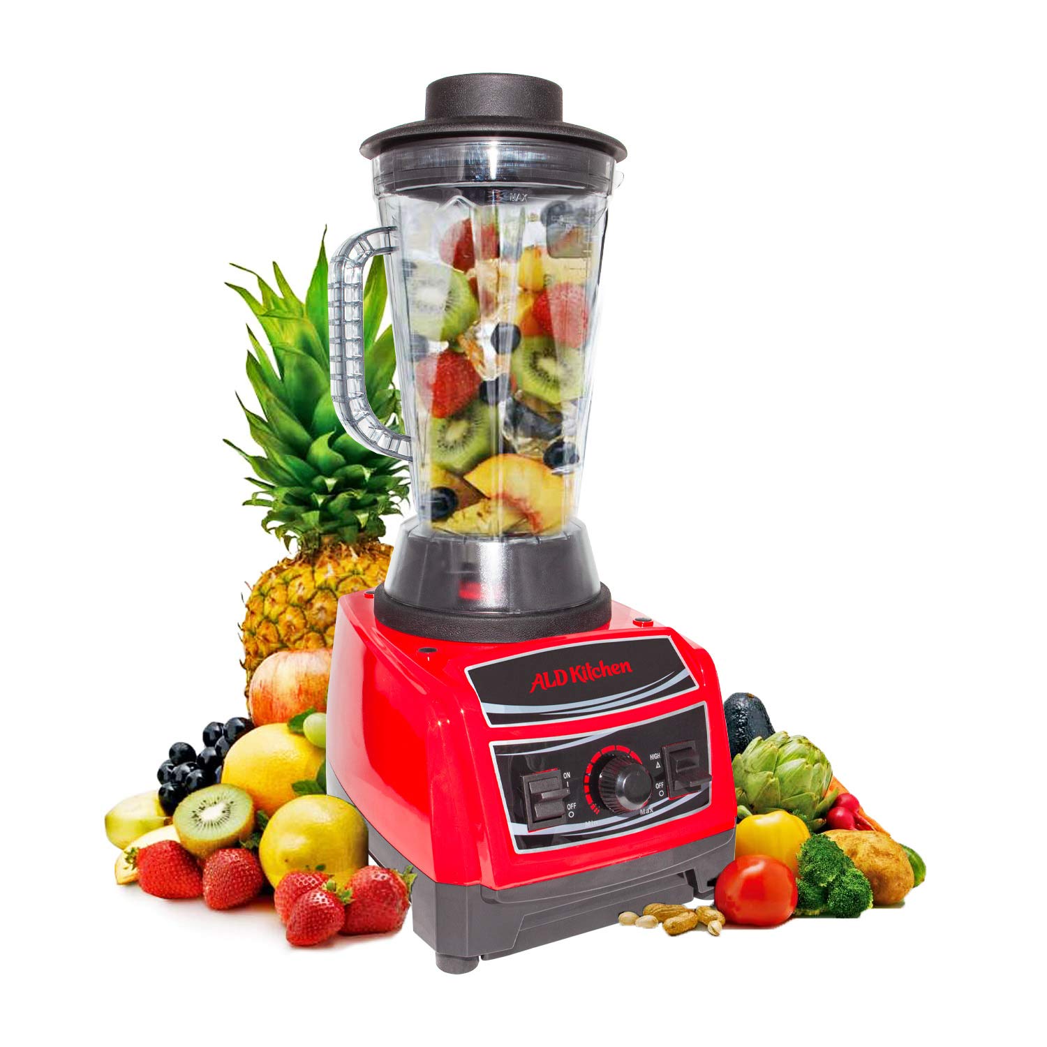ALD Commercial Blender 91oz (2.7L) Countertop Blender for Smoothies, Cocktails & Food Prep - 110V High Power Portable Blender - Perfect for Restaurants, Bars & Home Kitchens