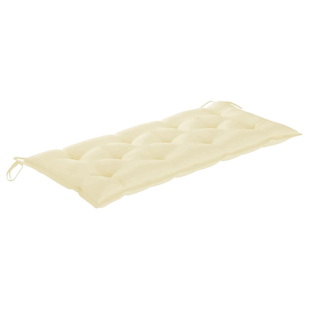 Premium Garden Bench Cushion - Cream White 47.2