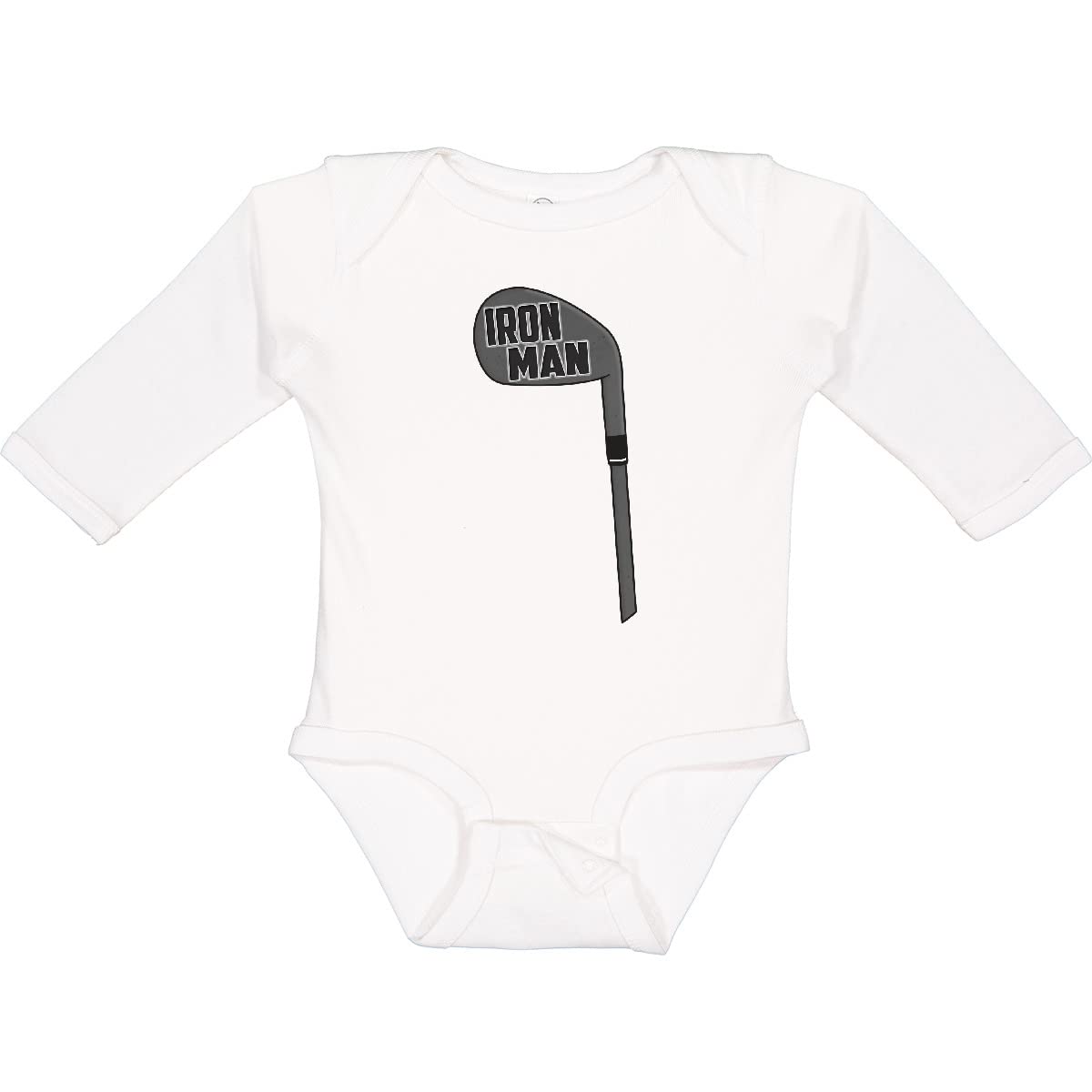Inktastic Iron Man Long Sleeve Baby Bodysuit - Marvel Superhero Outfit for Infants & Toddlers - Perfect for Cosplay, Birthday Parties & Superhero Themed Events