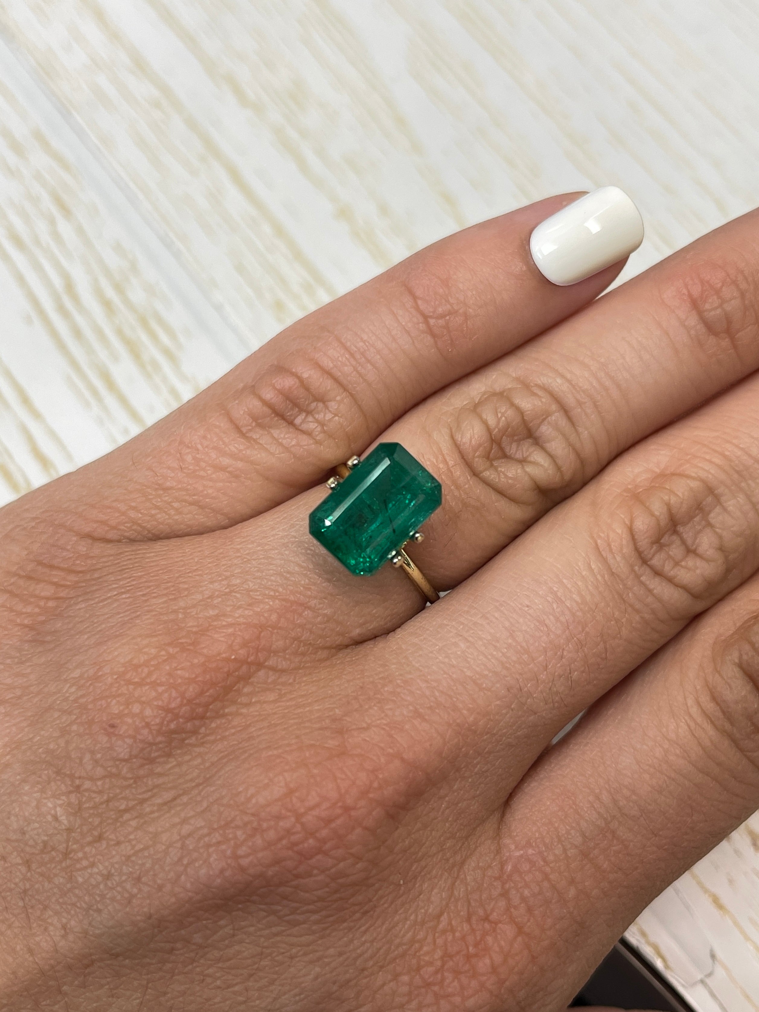 5.97 Carat 13x9mm Vivid Green Natural Loose Zambian Emerald Gemstone - Perfect for Engagement Rings, Fine Jewelry & Collector's Pieces