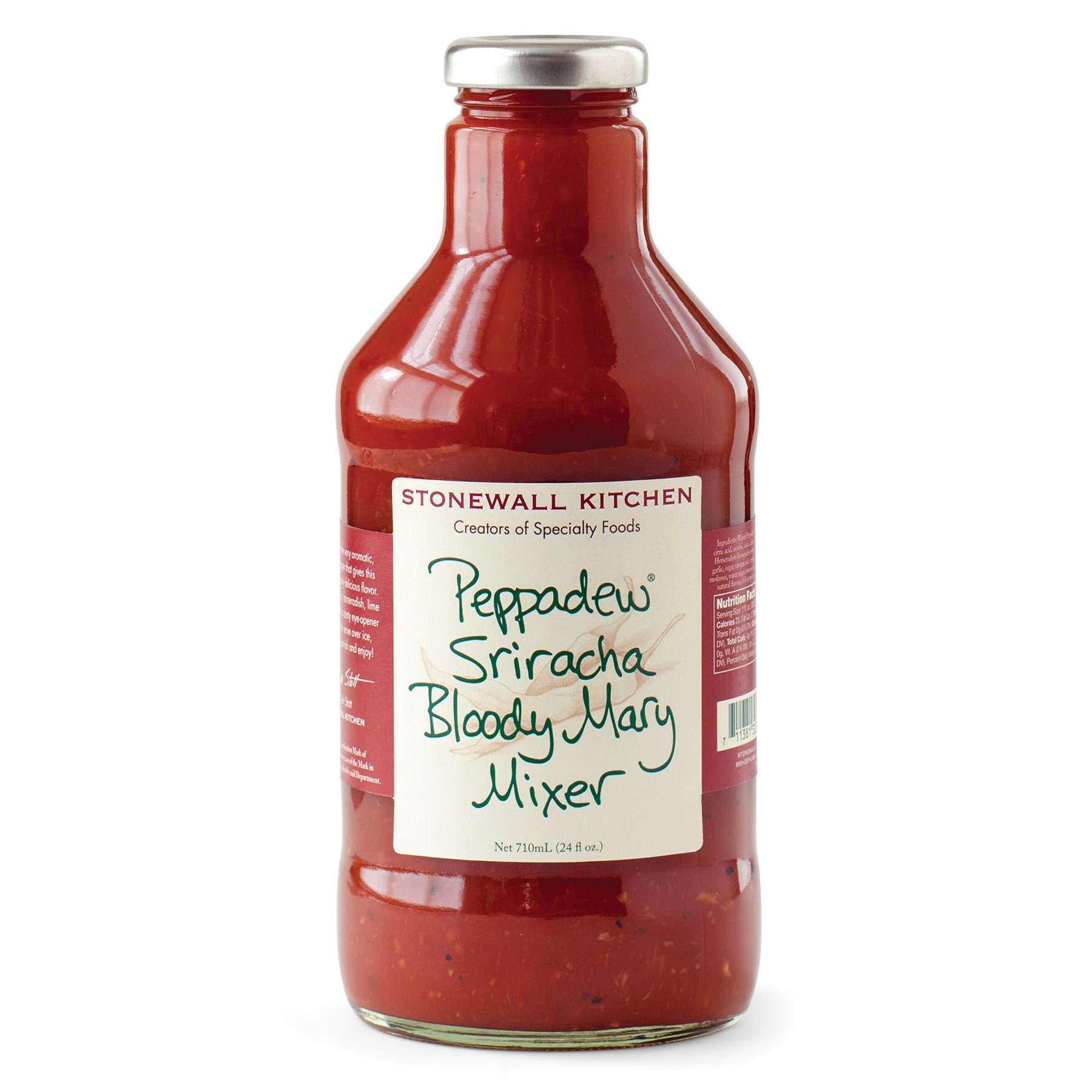 Stonewall Kitchen Peppadew Sriracha Bloody Mary Mixer - 24oz Spicy Cocktail Mix for Bloody Mary, Caesar & Michelada - Perfect for Brunch, Parties & Home Bars
