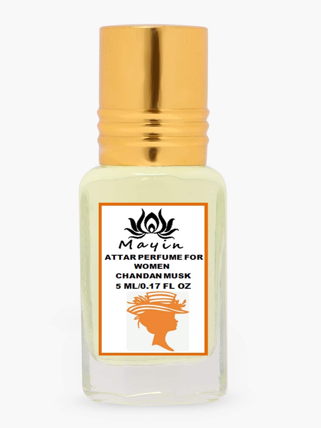 Mayin Chandan Musk (5ML) Pure Attar Perfume Oil for Women - Long Lasting Sandalwood Scent for Daily Wear, Meditation & Special Occasions