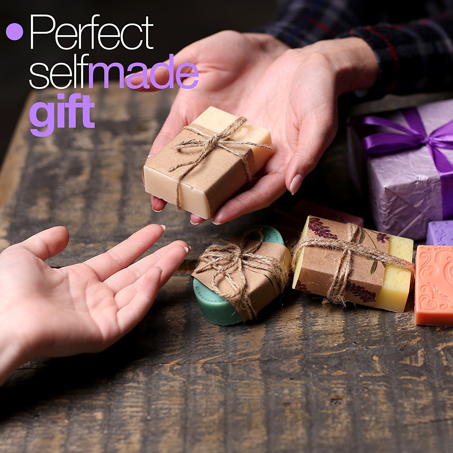 Premium Silicone Molds for DIY Crafts - Soap Making, Candle, Resin & Chocolate Molds - Reusable Baking & Handmade Art Supplies by JYEOUX - Perfect for Home Decor, Gift Making & Creative Projects