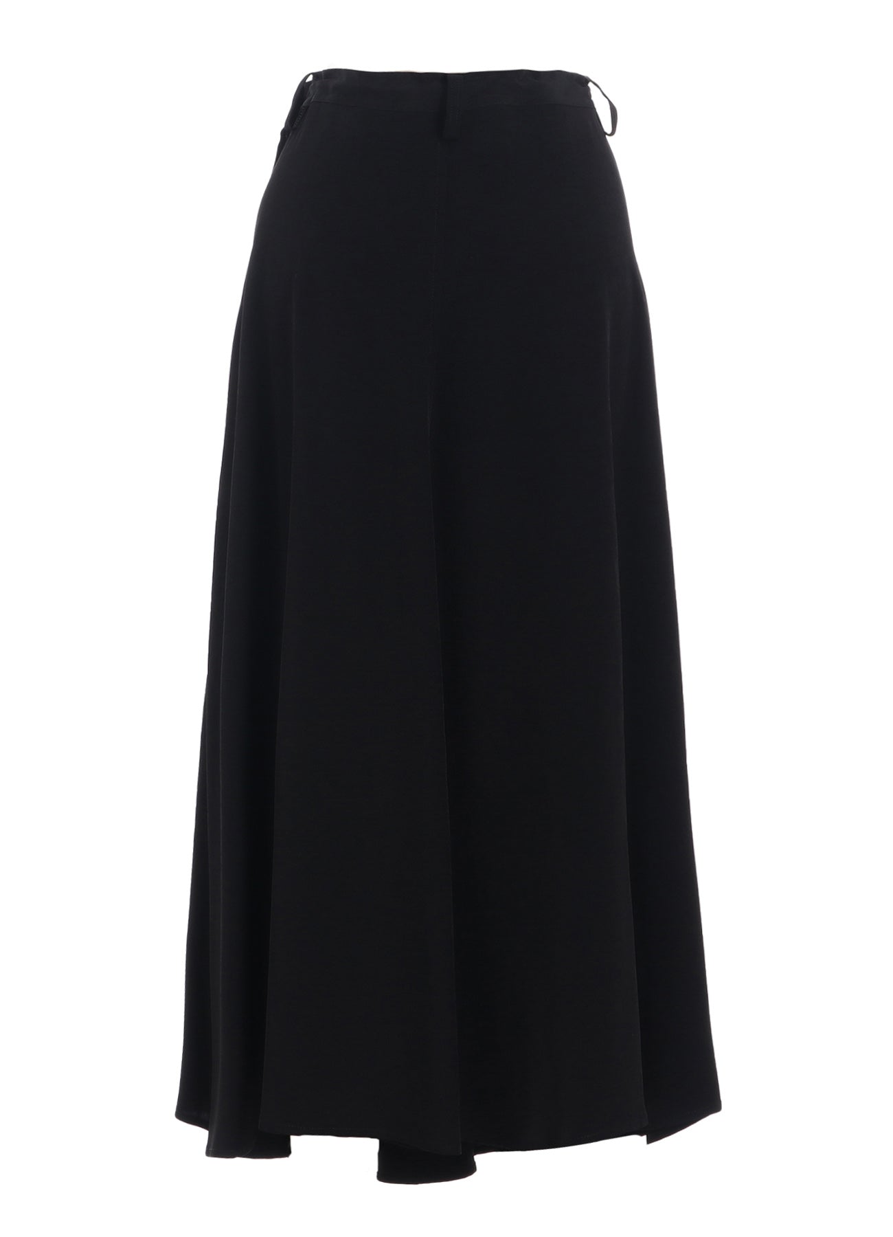 Elegant Crepe de Chine Front Panel Pocket Skirt - Women's Flowy Midi Skirt for Office, Party & Casual Wear