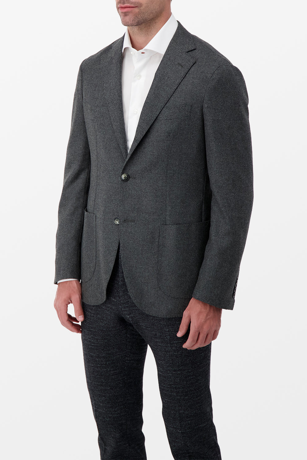 Barba Napoli Grey Jimmy Blazer for Men | Premium Slim Fit Business Suit Jacket | Formal Office Wear & Wedding Attire