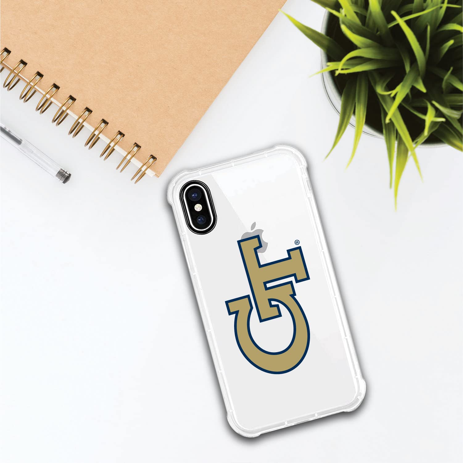 OTM Essentials Georgia Institute of Technology Tough Edge Phone Case - Durable Classic Design for iPhone & Samsung | Perfect for Campus Life, Sports & Outdoor Activities