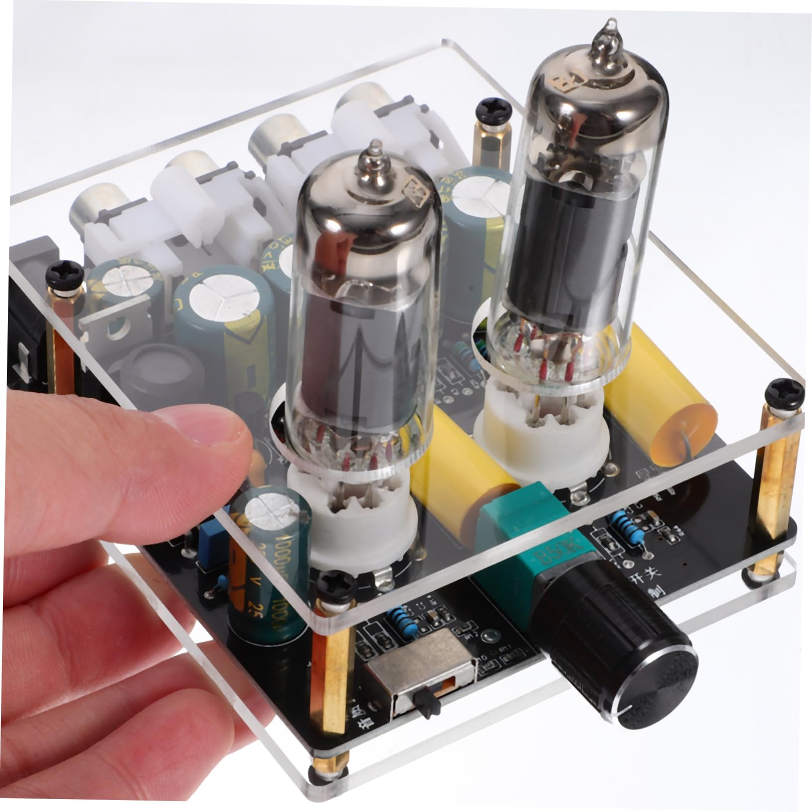 Jojofuny Vacuum Tube Phono Preamp for Turntable - High Fidelity Audio Preamplifier with Tube Board - Perfect for Vinyl Record Players & Hi-Fi Sound Systems