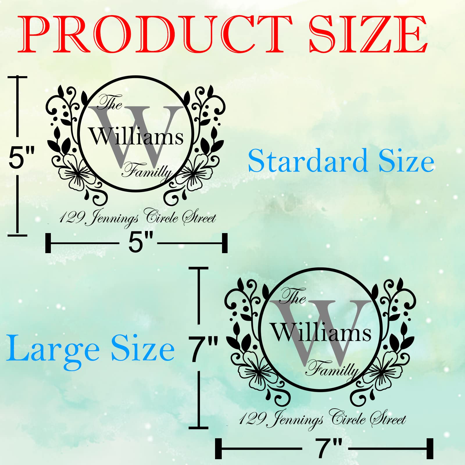 Custom Mailbox Vinyl Decals - Personalized Address Letters & Numbers for Outdoor Mailboxes | Durable Weatherproof Street Address Stickers for House, Apartment & Business Mailboxes