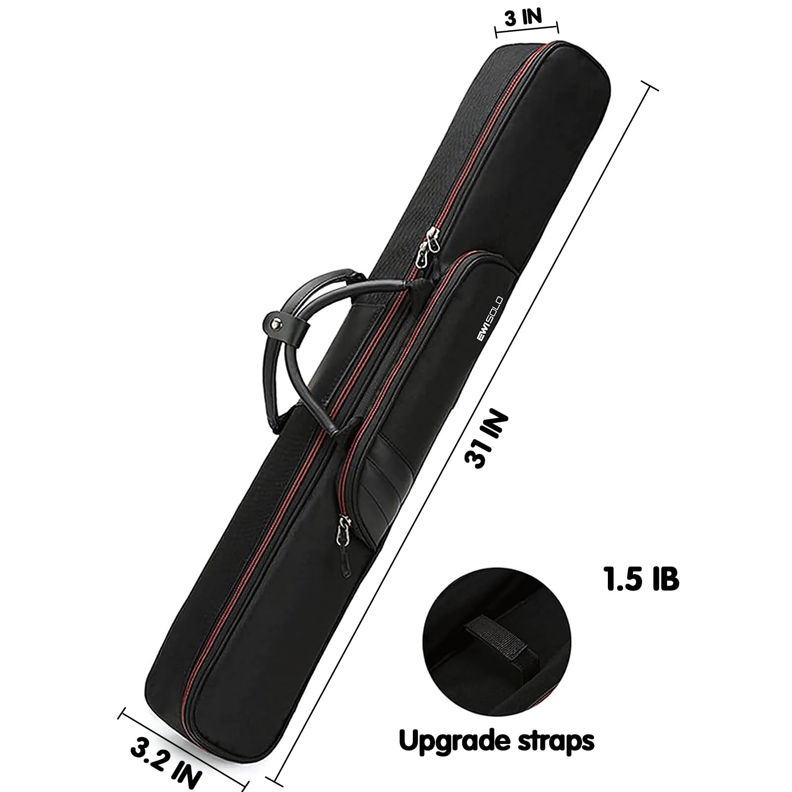 Professional Soprano Saxophone & Clarinet Case for EWI SOLO/USB/5000/4000S - Portable Digital Wind Instrument Backpack with Padded Protection - Perfect for Electronic Wind Instrument Storage & Travel Accessories - Ideal for Musicians, Performers, and Music Students On-The-Go