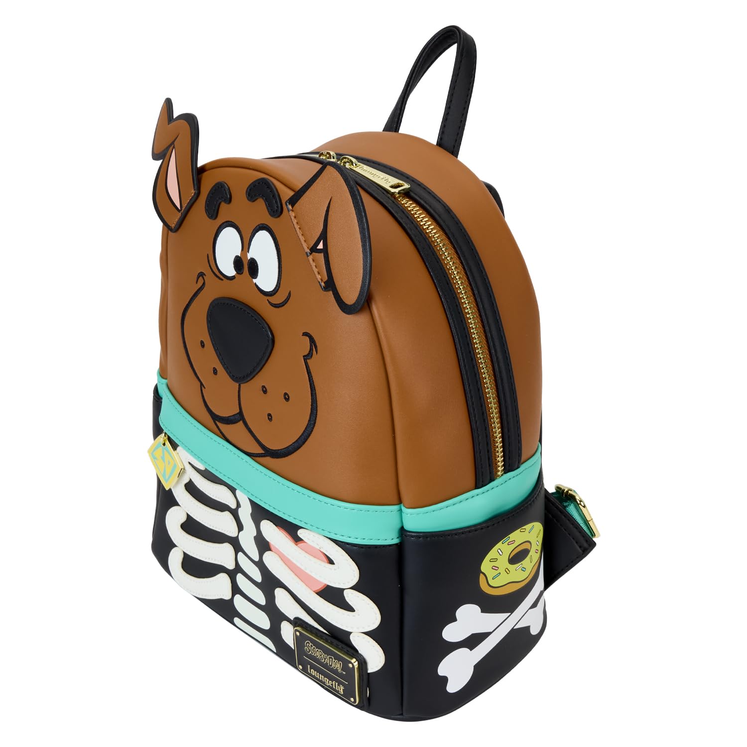 Loungefly Scooby Doo Skeleton Glow Mini Backpack - Cute Cartoon Character Purse for Women & Teens - Perfect for Halloween, Cosplay, and Everyday Use