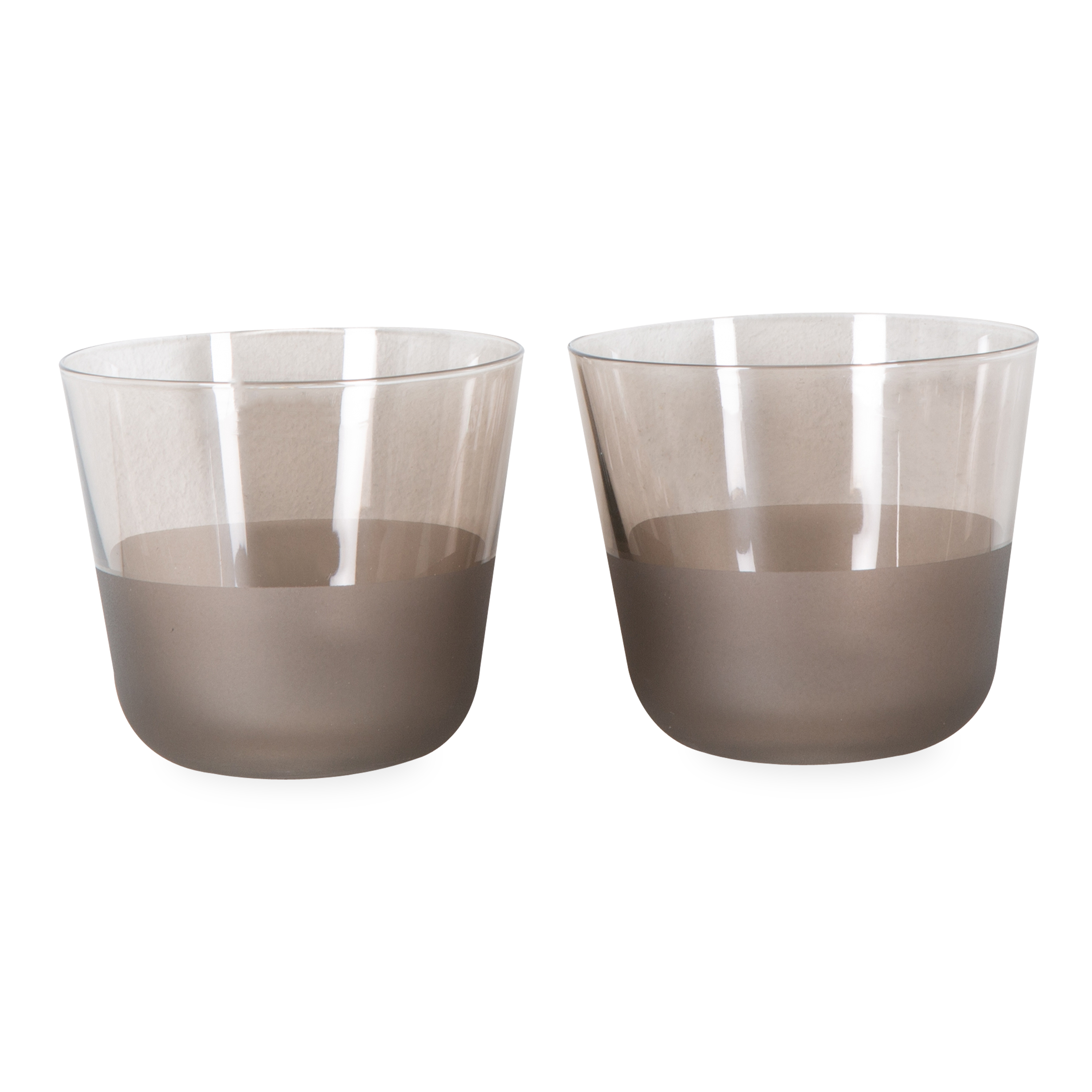 Arc Contrast Tumbler Glass - Premium Double-Wall Insulated Drinking Cup for Hot & Cold Beverages - Perfect for Coffee, Tea, Cocktails and Home Bar Use
