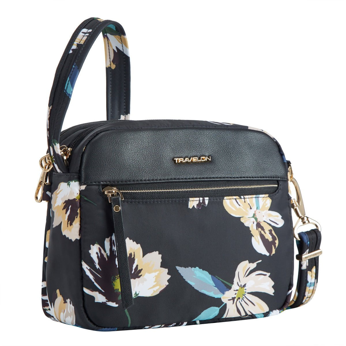 Travelon Anti-Theft Addison Small Crossbody Bag for Women - Secure RFID Blocking Purse for Travel, Commuting & Daily Use