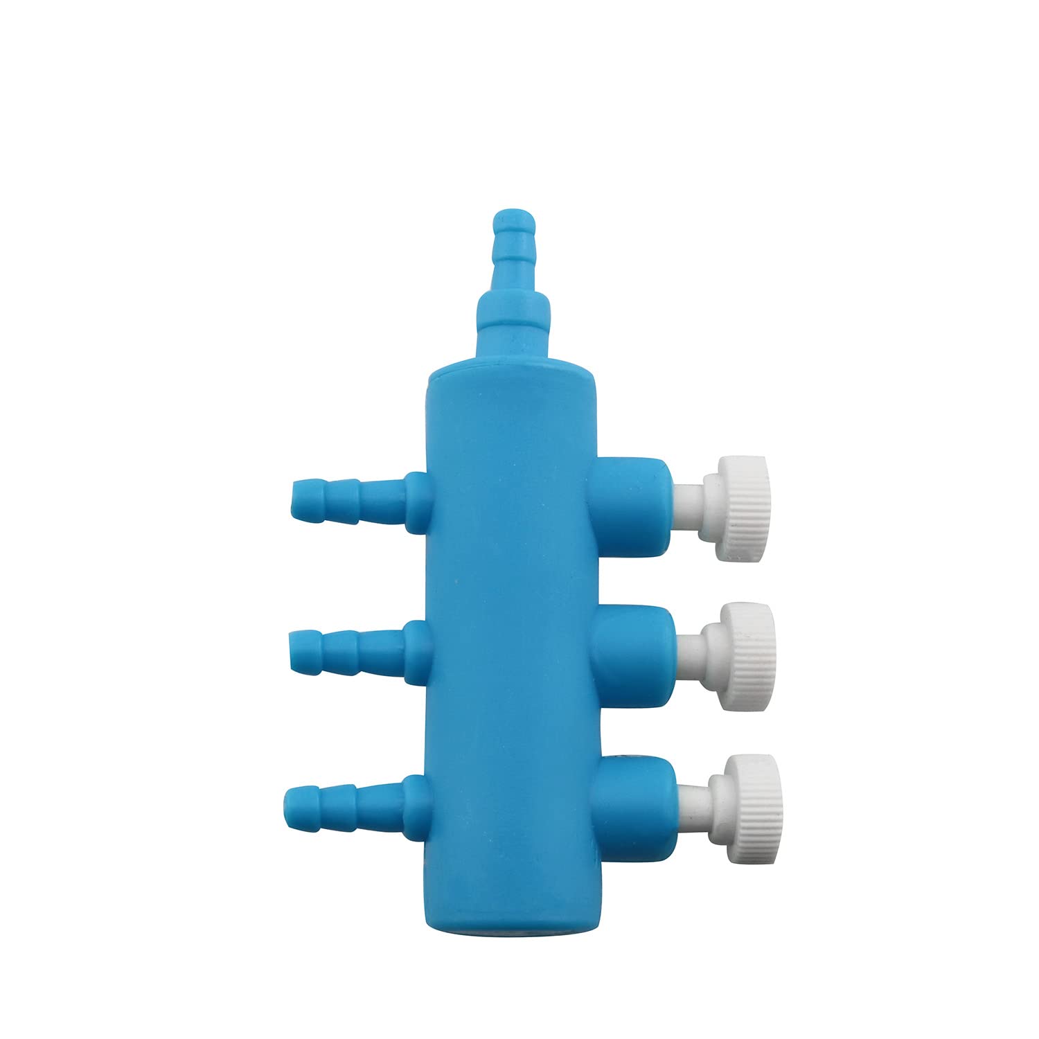RLECS 3-Way Air Manifold Splitter - 8mm to 4mm Oxygen Hose Distributor for Aquarium Air Pumps | Fish Tank Air Flow Control with Lever | Perfect for Multiple Air Tube Connections in Aquariums, Hydroponics & Oxygen Therapy