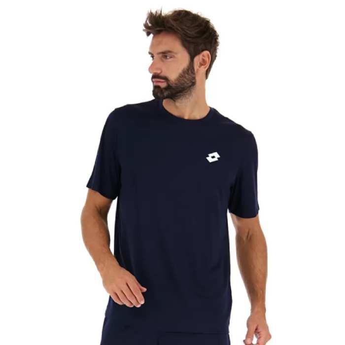 Lotto Men's Core Top - Navy Blue Athletic Shirt for Running, Gym & Casual Wear | Moisture-Wicking & Breathable Performance Tee