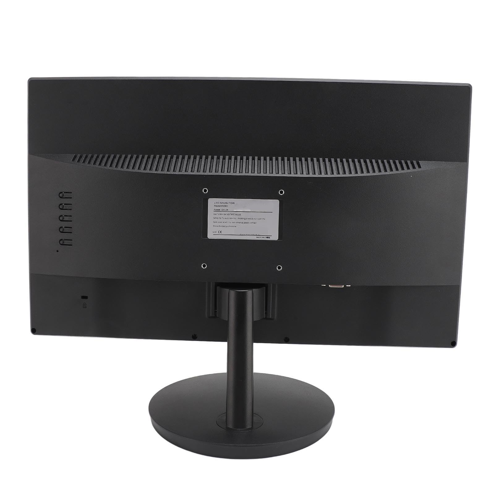 20 Inch LED Computer Monitor 1600x900 60Hz, Ultra Thin Gaming Monitor with Anti-Blue Light, VGA Port for Laptop/PC (EU Plug) - Perfect for Home Office, Gaming & Entertainment