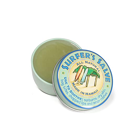 Surfer's Salve All-Natural Healing Balm - Travel Size 0.8 oz Tin - Soothing Skin Protection for Surfers, Outdoor Enthusiasts & Travelers - Perfect for Chapped Lips, Windburn & Minor Cuts