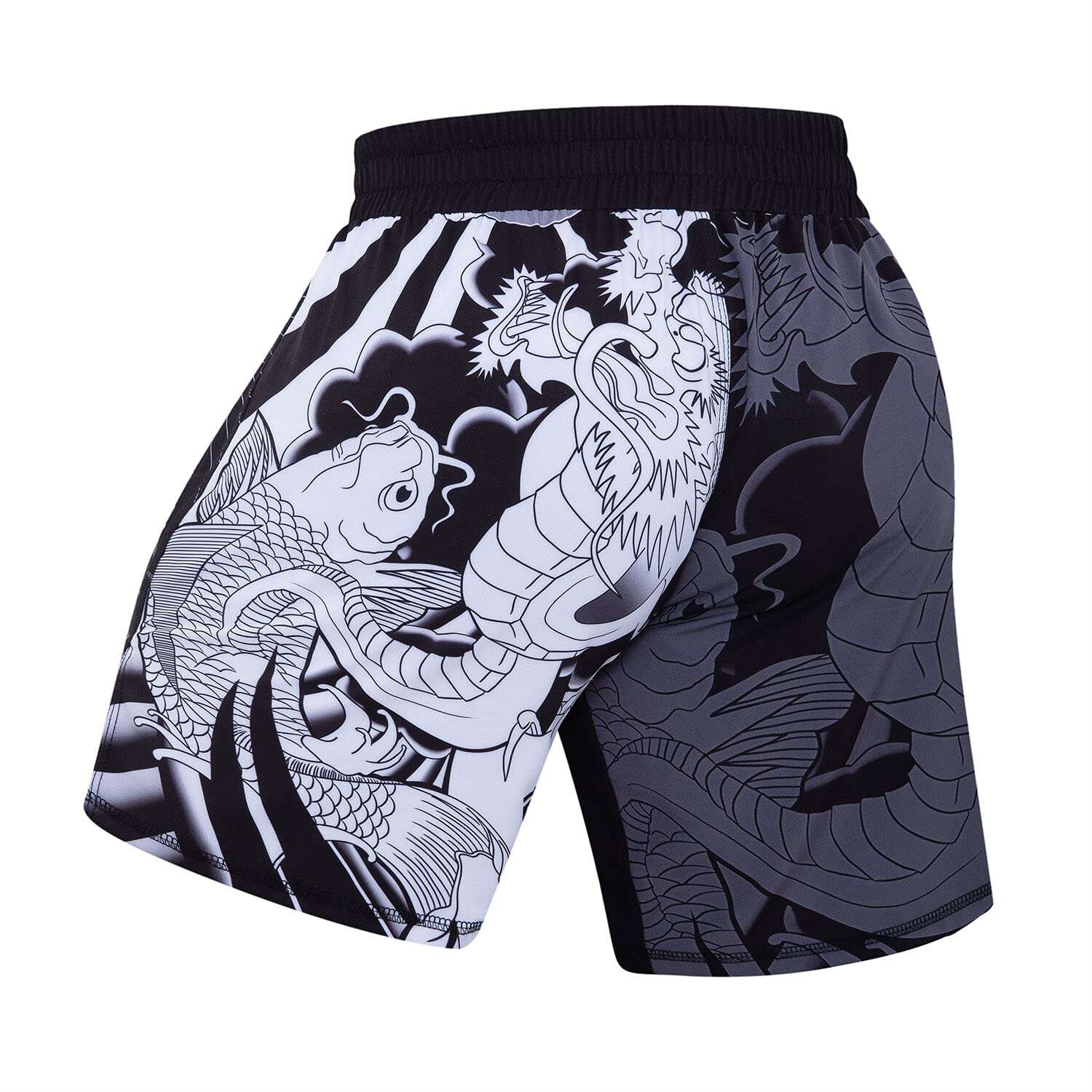 MMA Fight Shorts for Men - Breathable Sports Training Shorts & Boxing Pants | Ideal for MMA, Boxing, Gym Workouts & Martial Arts Training