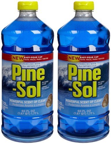 Pine-Sol Multi-Surface Cleaner - 60 oz, Sparkling Wave Scent - 2 Pack - All-Purpose Cleaning for Floors, Kitchens & Bathrooms - Fresh Pine Fragrance
