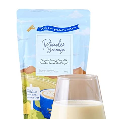 Organic Energy Soy Milk Powder 500g - No Added Sugar, Vegan Protein & Calcium, Dairy-Free Alternative | Perfect for Smoothies, Baking & Healthy Breakfasts