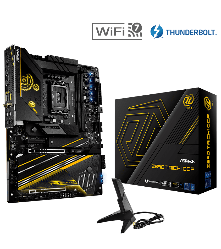 ASRock Z890 Taichi OCF Motherboard - Intel LGA 1700 Socket, DDR5, PCIe 5.0, WiFi 6E - Pre Order Now for High Performance Gaming & Content Creation PCs