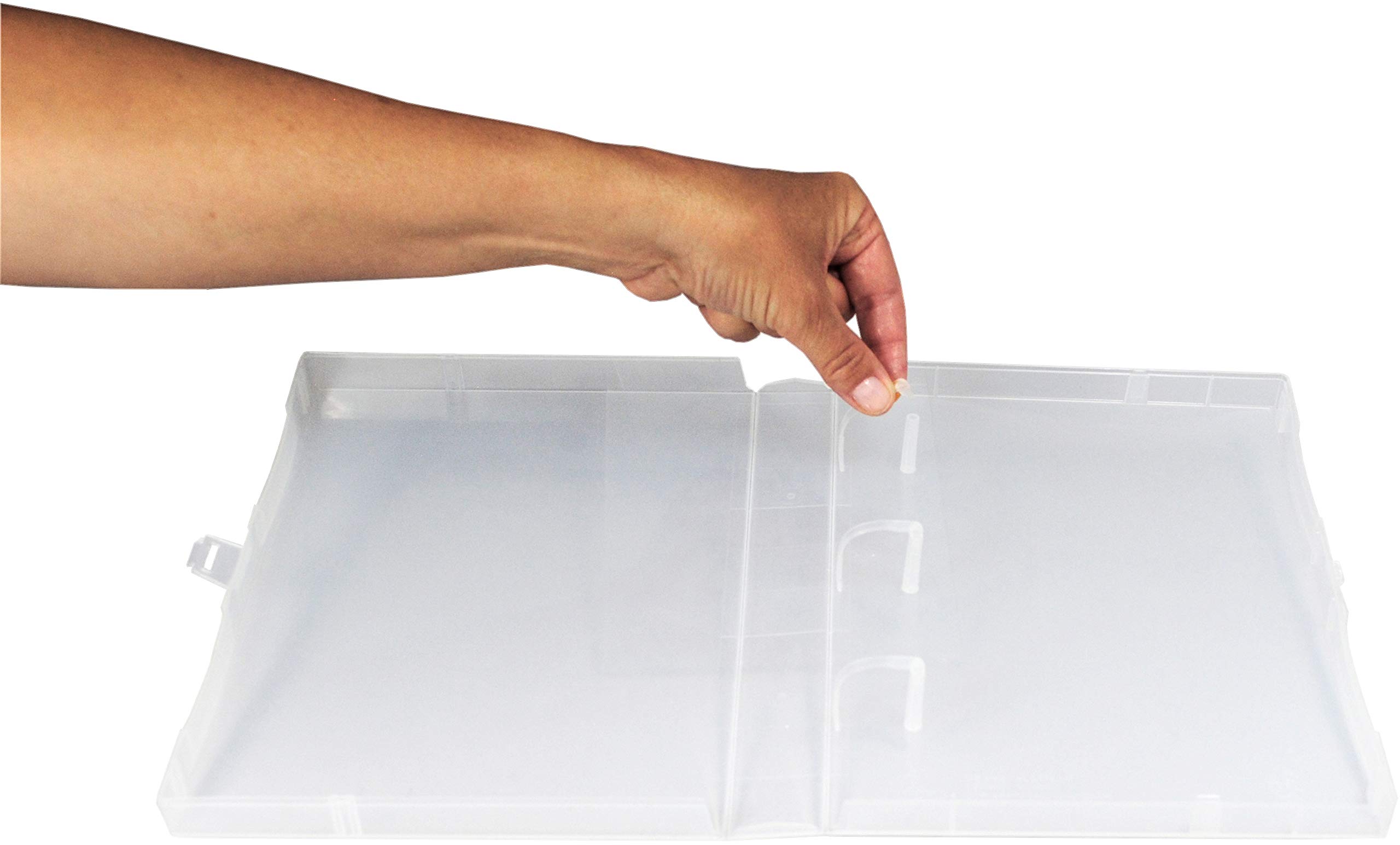 Mini UniKeep 3 Ring Binder - Clear Plastic 32mm Spine Binder with Outer Overlay - Set of 3 for School, Office & Home Organization