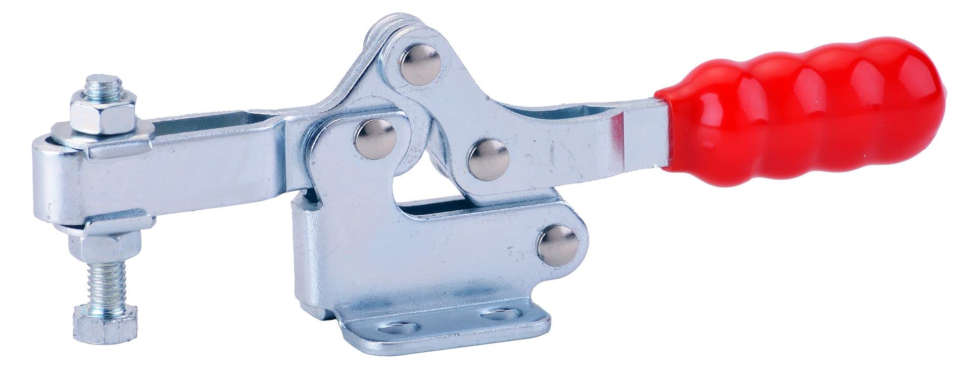 150LB FLNG Base U-Bar Low Profile Horizontal Toggle Clamp - Heavy Duty Workholding Solution for Woodworking, Metalworking & CNC Machining (Model 213-U)