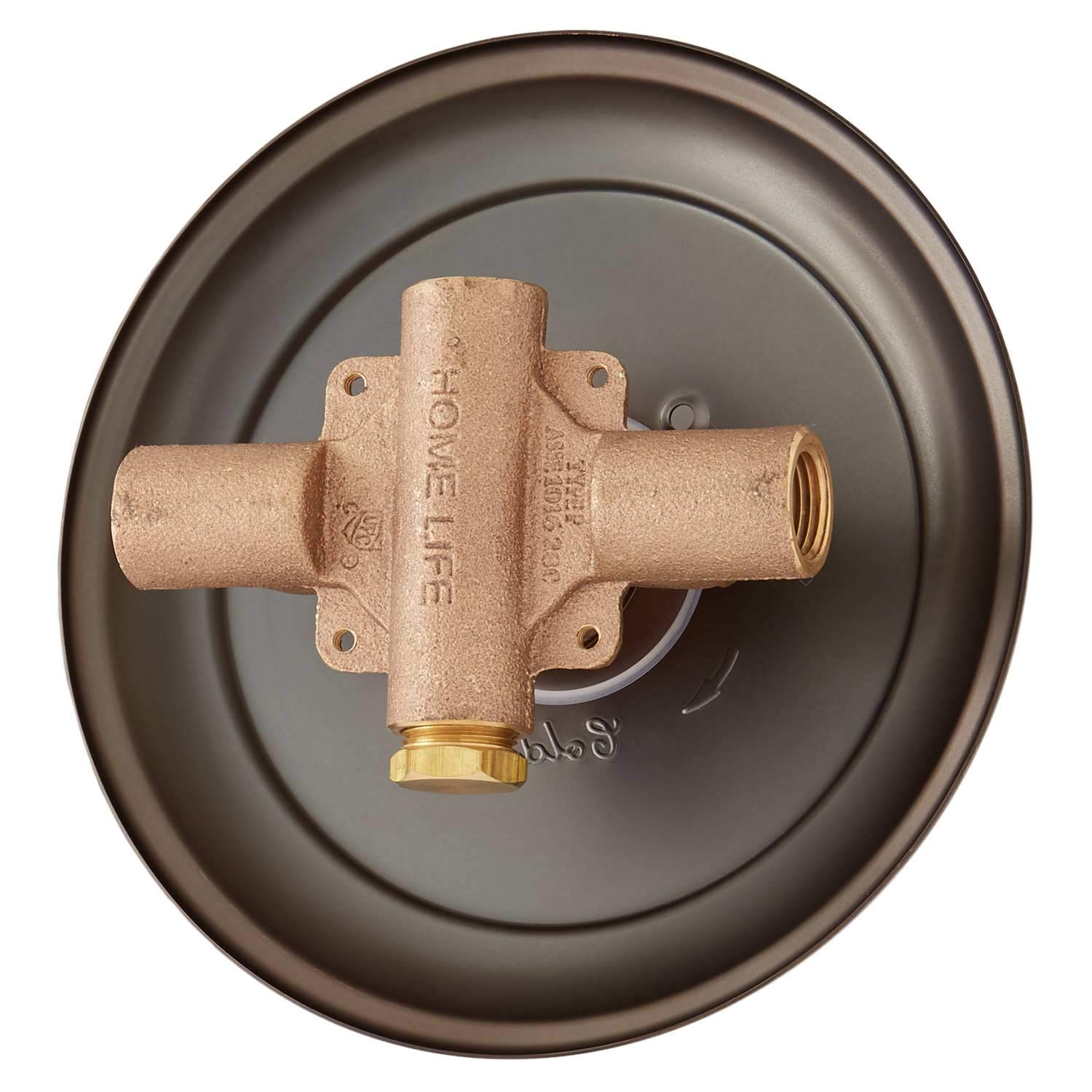 Signature Hardware 433872 Glenley Pressure Balance Shower Valve with Cross Handles - Oil Rubbed Bronze Finish - Perfect for Bathroom Renovation & Modern Home Upgrade