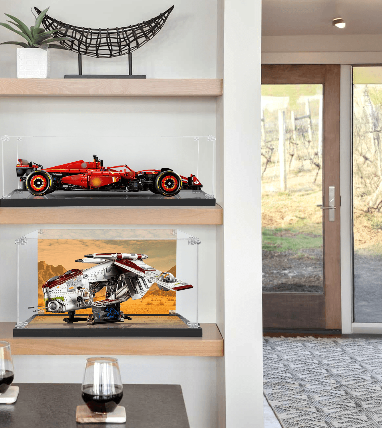 Lego Star Wars Republic Gunship 75309 Display Case - Clear Acrylic Protection for Collectible Building Sets - Perfect for Showcasing in Home Office or Game Room