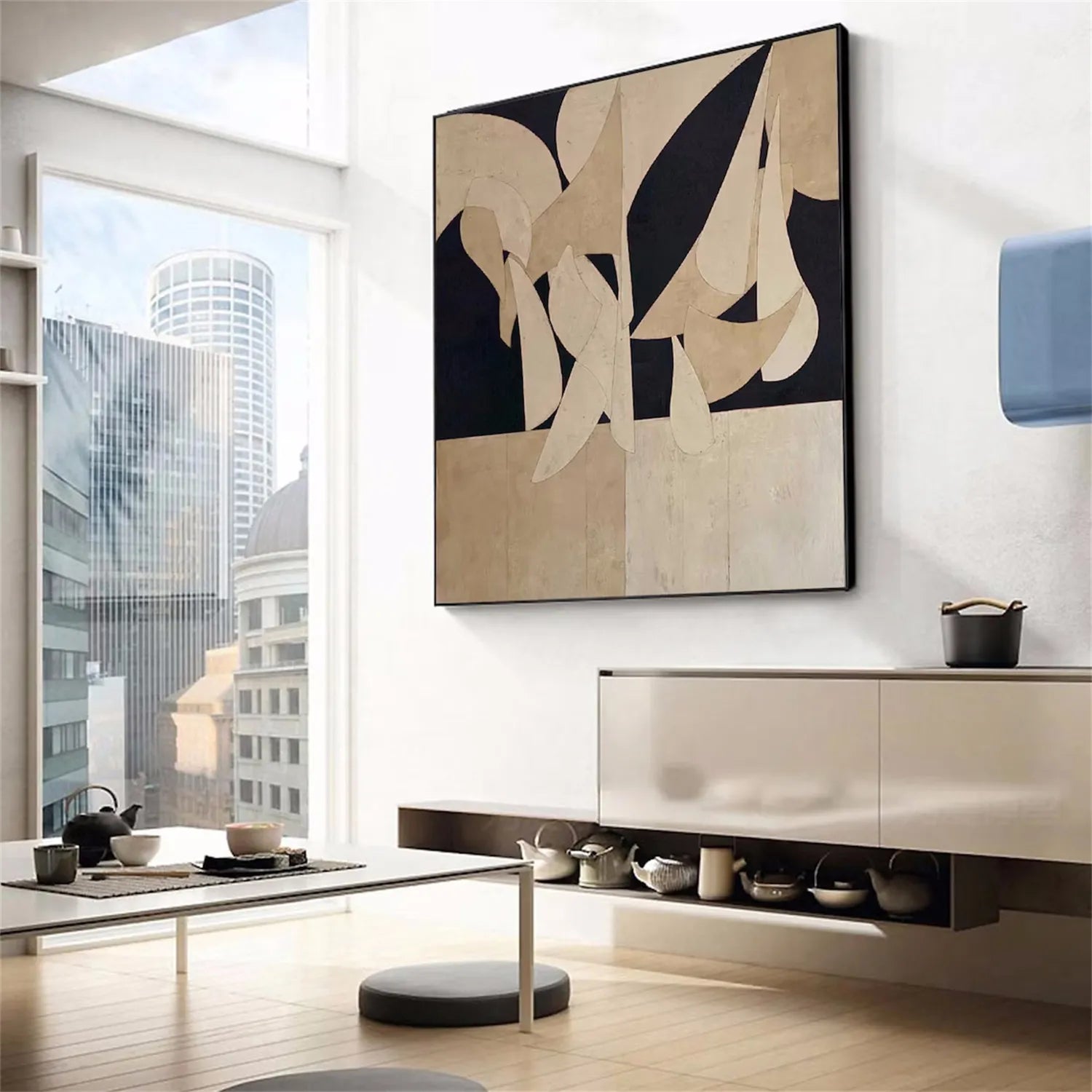 Abstract Tranquility Art Painting - Modern Wall Decor for Living Room, Bedroom & Office - Premium Canvas Print #WS150