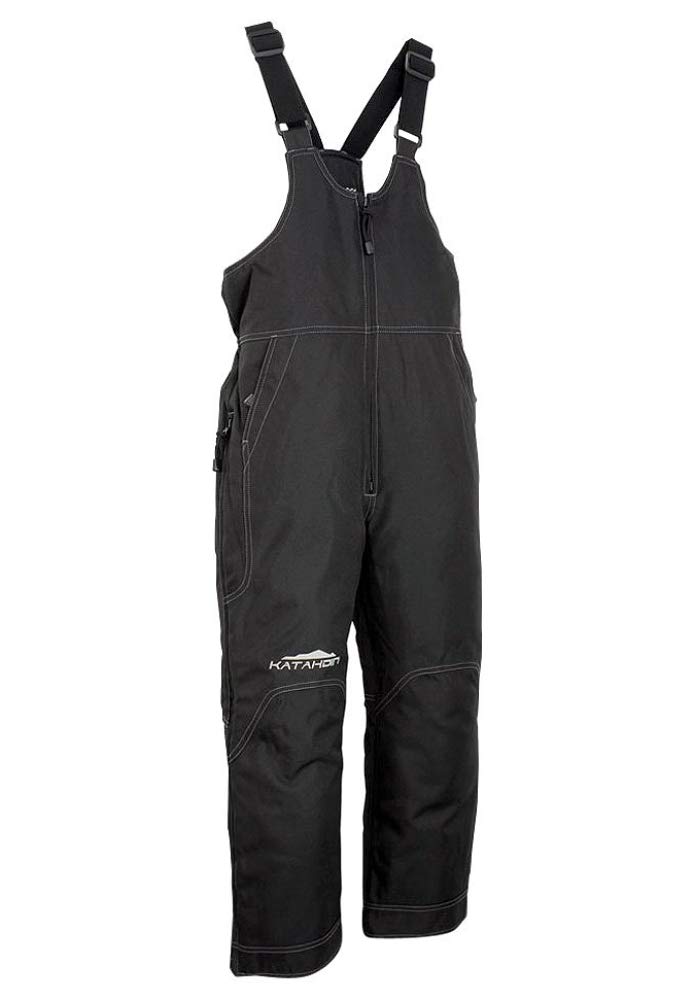Women's Waterproof Insulated Ski Bib Pants - Black (Large) for Winter Snowboarding & Outdoor Adventures