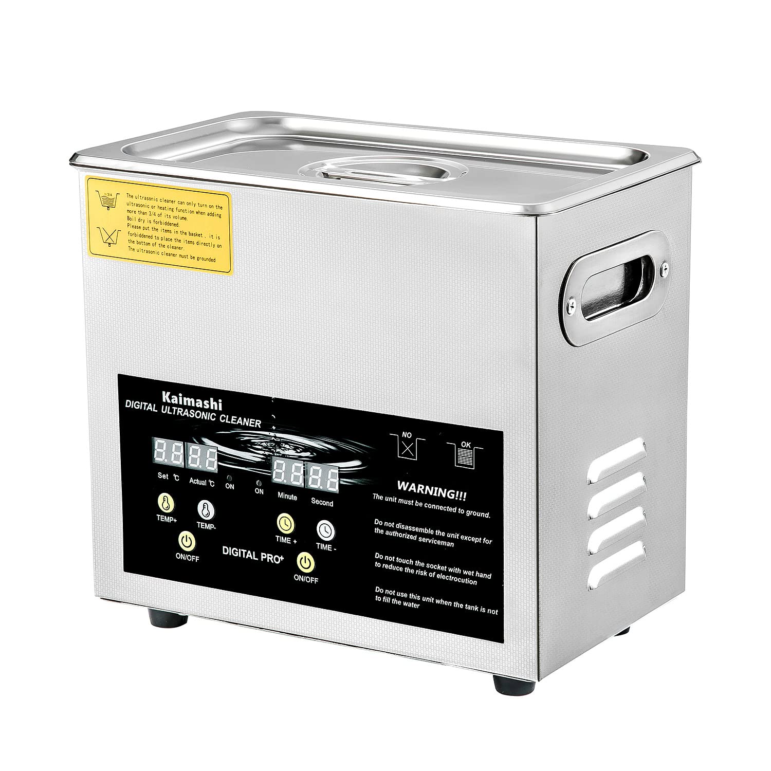 Professional 3L Ultrasonic Cleaner with Digital Timer & Heater - Jewelry, Small Parts, Lab Equipment Cleaning | Perfect for Home, Dental Clinics & Electronics Repair Shops