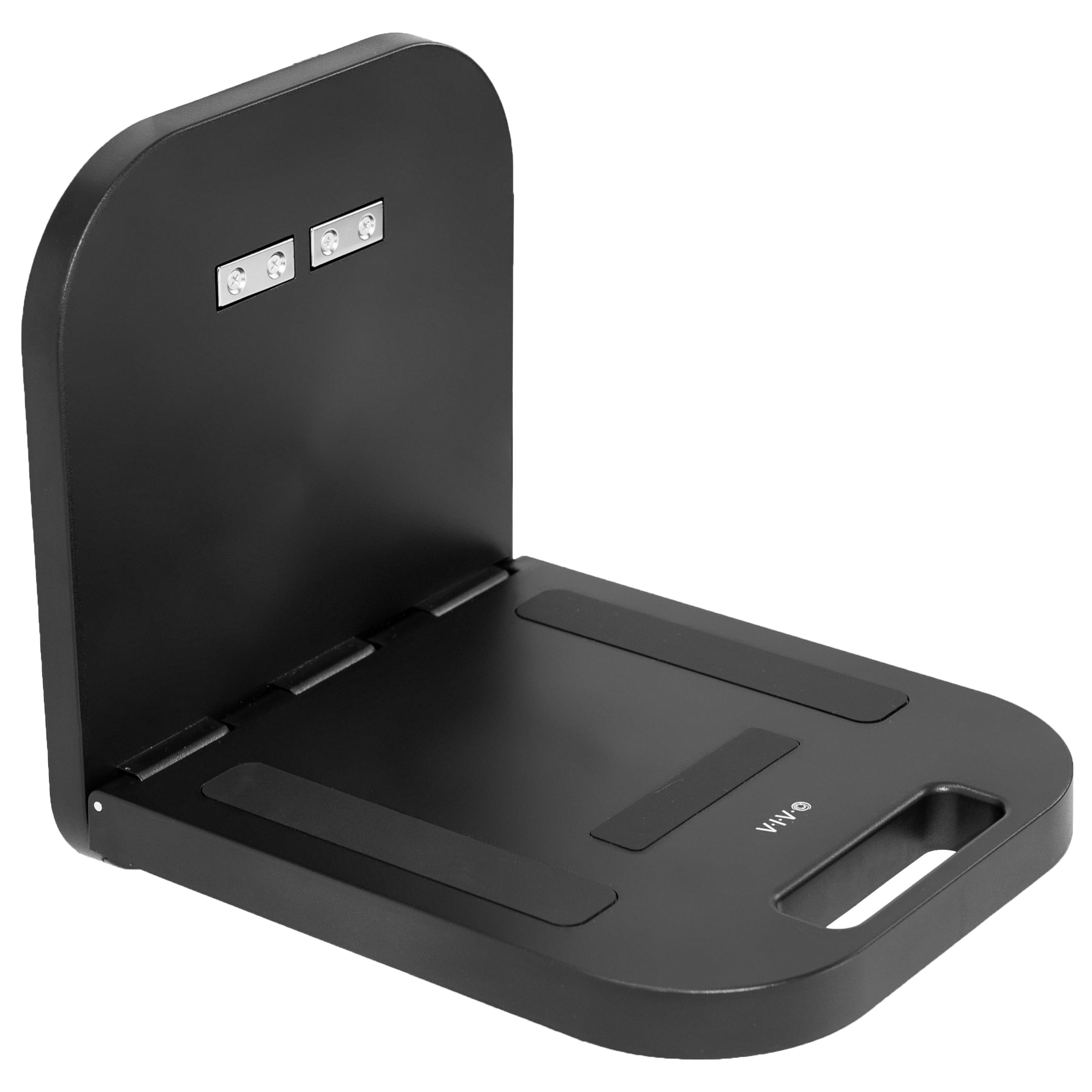VIVO Magnetic Portable Laptop Stand for Desk - Adjustable Notebook/Tablet Holder, Hands-Free Workstation with Strong Magnet for Steel Surfaces | Compact Home Office & Workspace Solution (Black, DESK-MAG01)