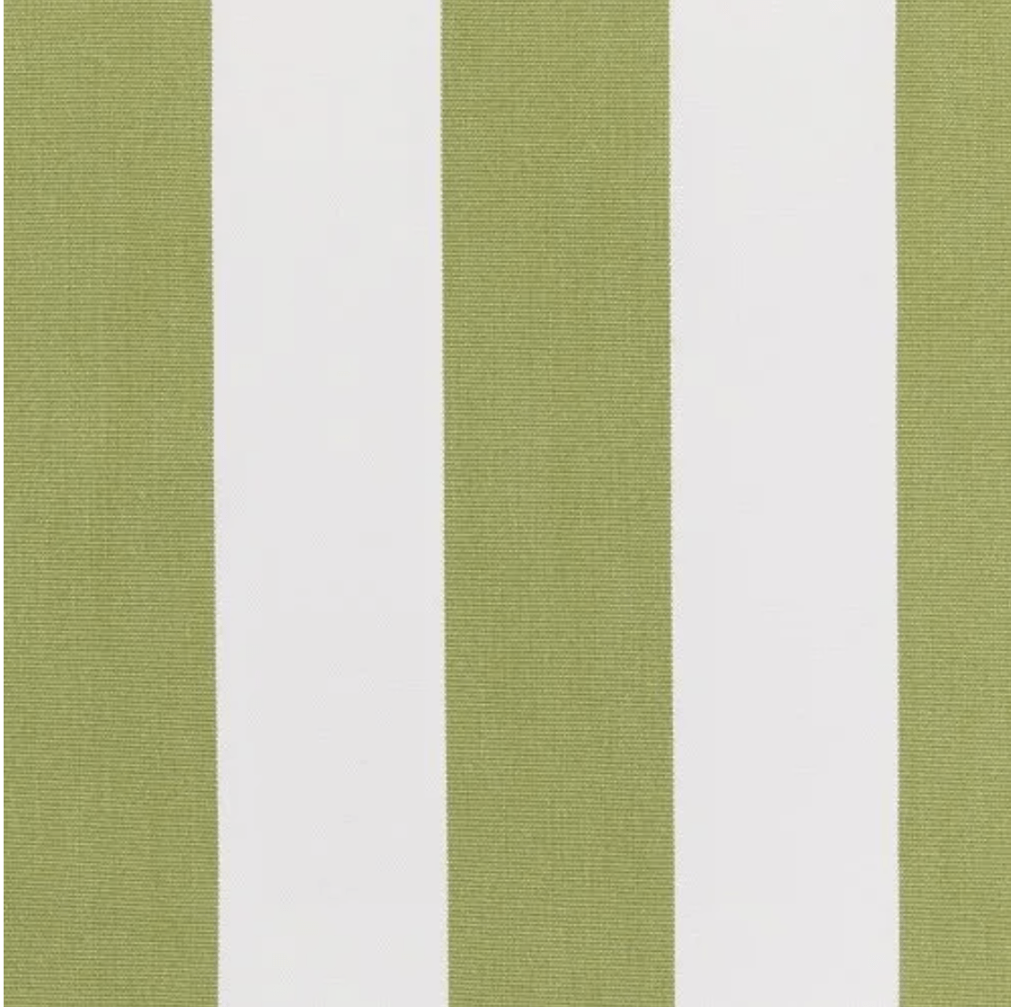 Premium Cabana Lime Stripe Outdoor Fabric - Waterproof & UV Resistant for Patio Furniture, Cushions, and Awnings | Perfect for Beach Chairs, Poolside Loungers & Outdoor Decor