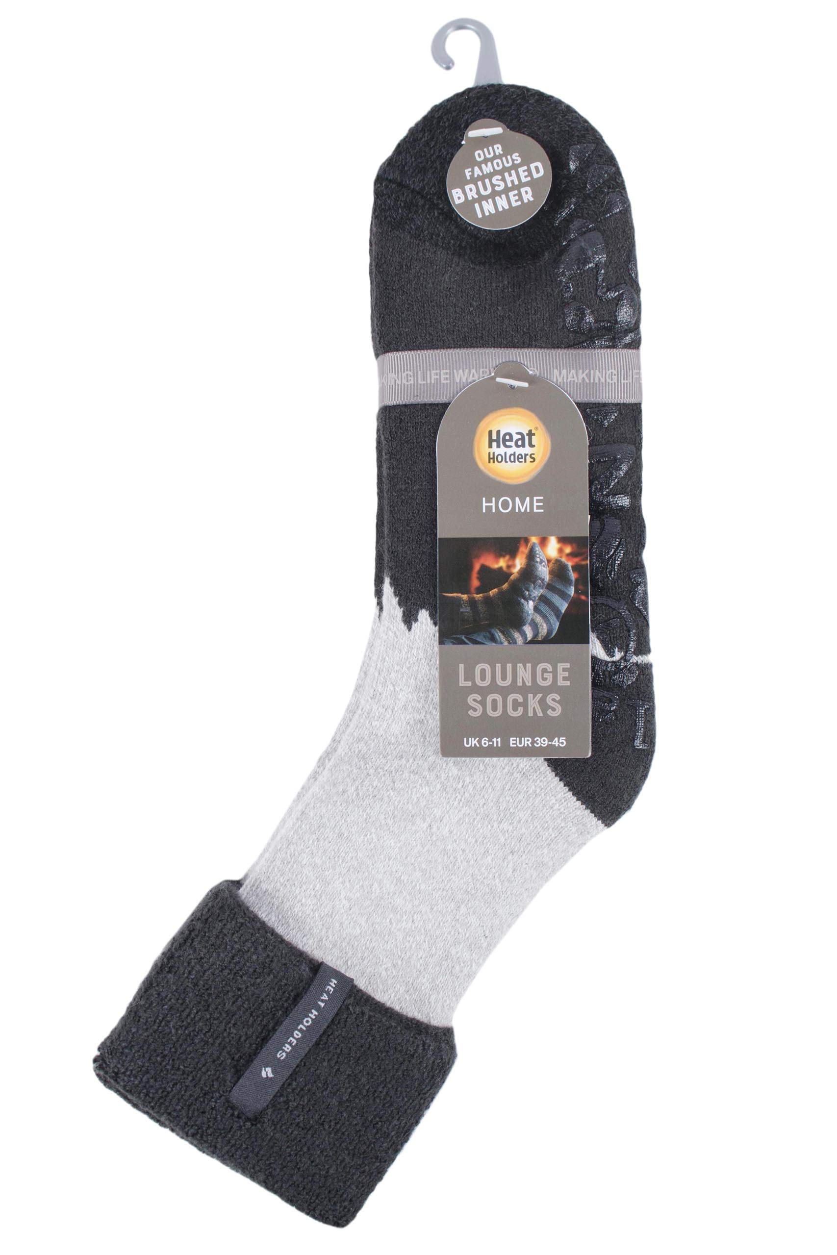 Heat Holders Men's Thermal Lounge Socks - Ultra Warm & Cozy Winter Socks for Indoor/Outdoor Use - Perfect for Home, Office & Cold Weather Activities (Pack of 1)