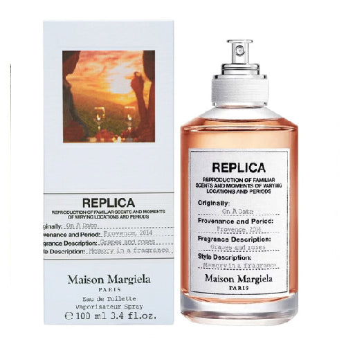 Maison Margiela Replica On A Date 100ml Eau de Toilette Unisex Perfume - Romantic Evening Fragrance for Date Nights & Special Occasions