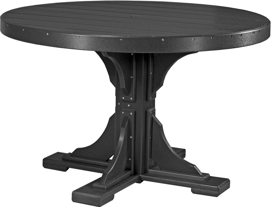 LuxCraft 48-Inch Round Dining Table Set for 4 - Modern Kitchen & Breakfast Nook Furniture for Small Spaces | Perfect for Apartments, Condos, and Cozy Dining Areas