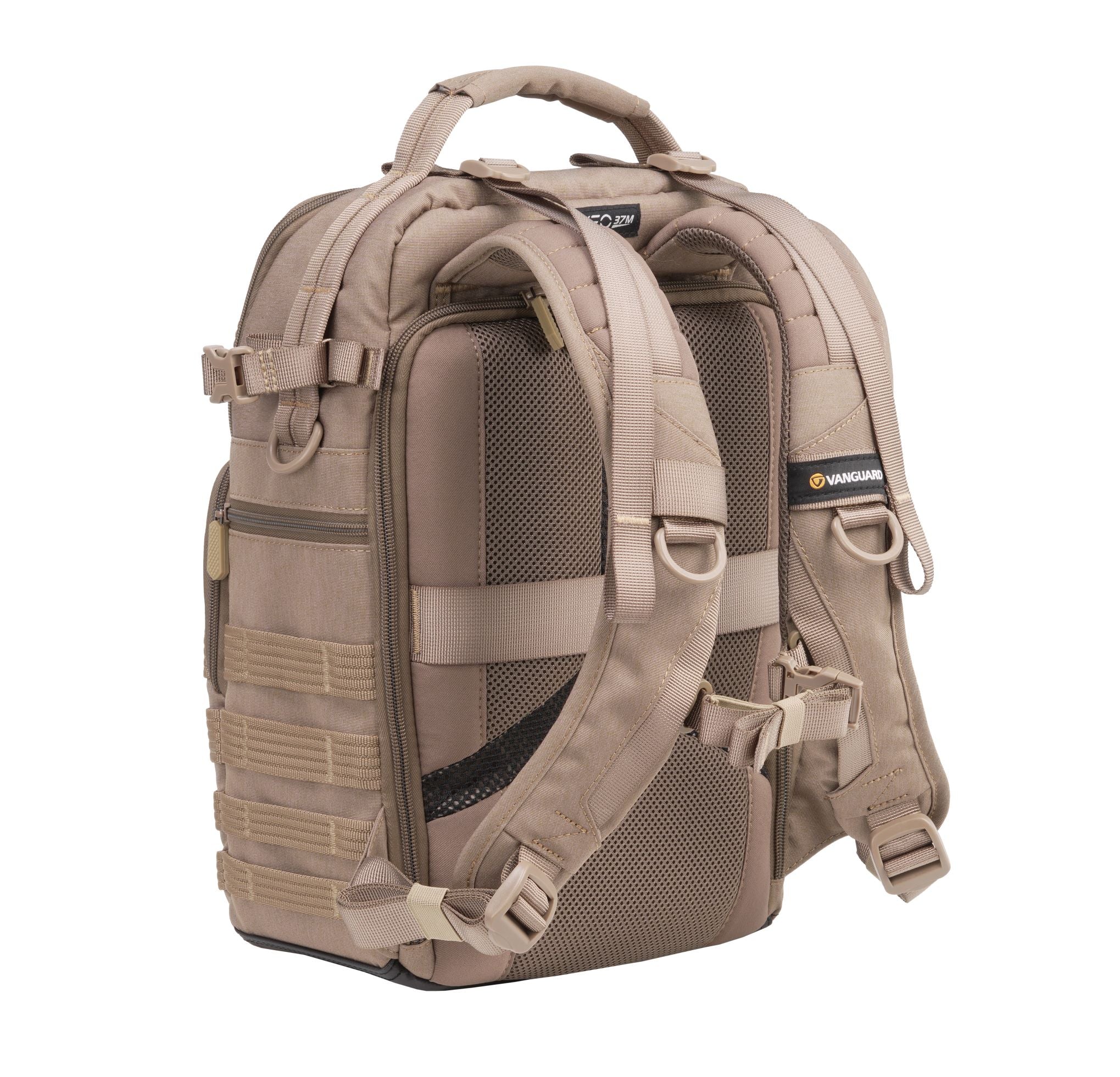 VEO RANGE T 37M BG Backpack for Travel & Hiking - Lightweight Water-Resistant Laptop Backpack with USB Charging Port, Beige - Perfect for Commuting, School & Outdoor Adventures